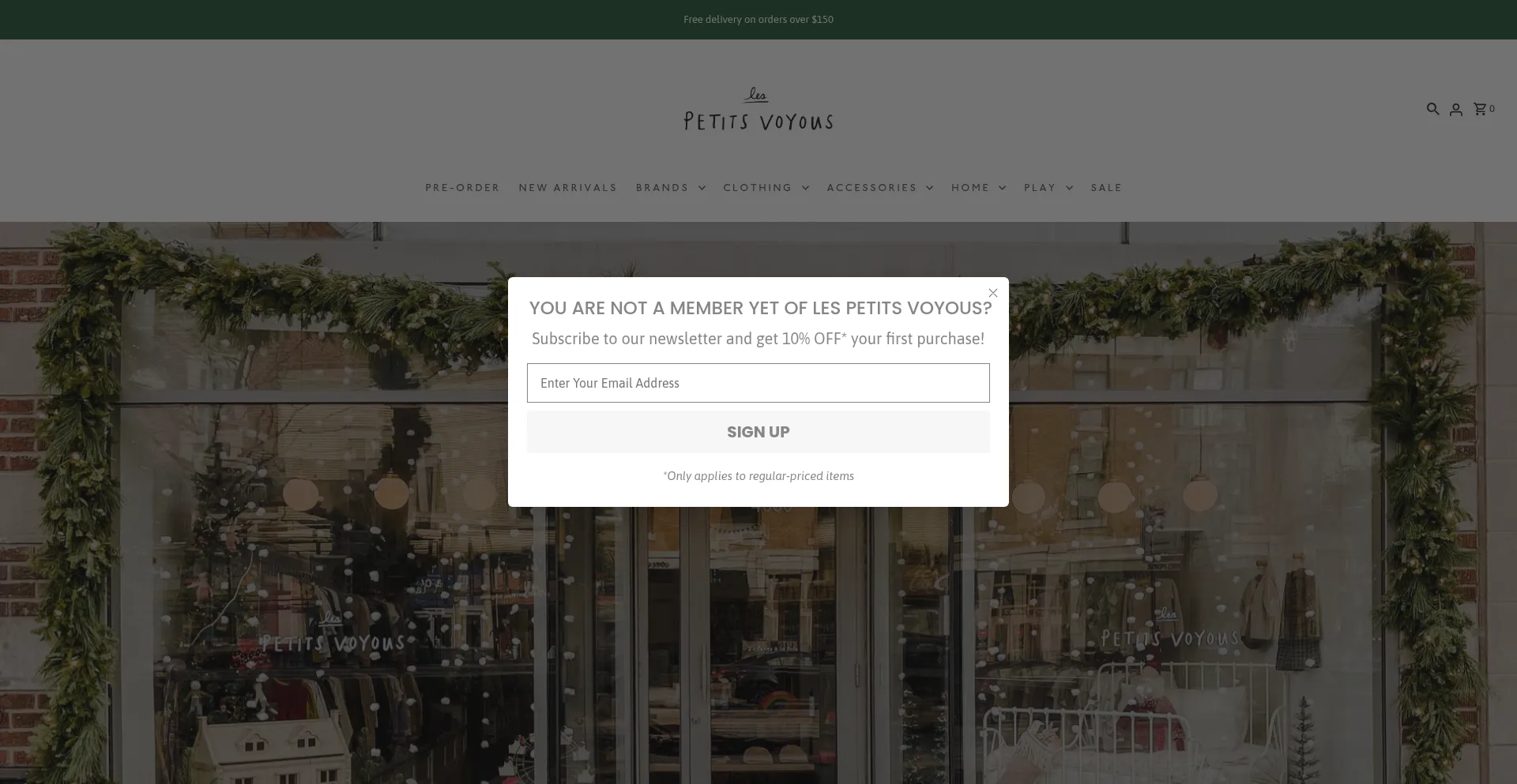 Website screenshot of Lespetitsvoyous.com