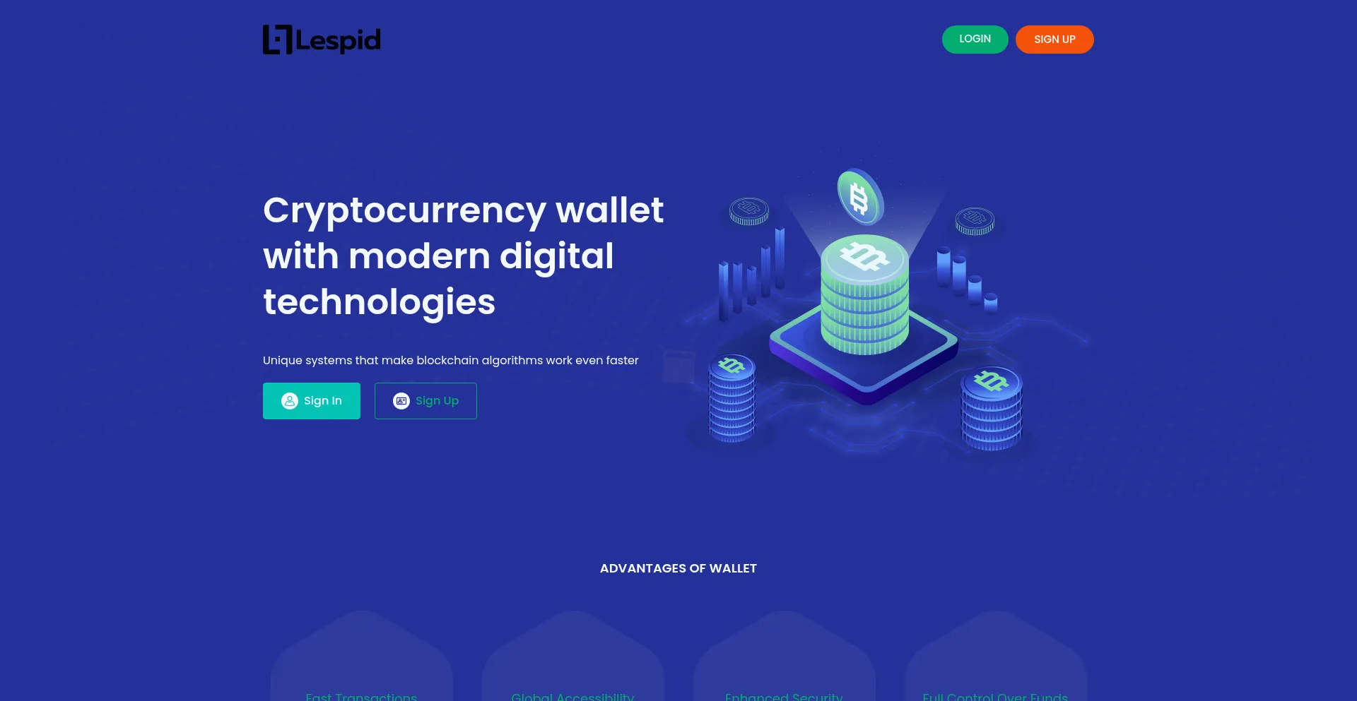 Website screenshot of Lespid.com