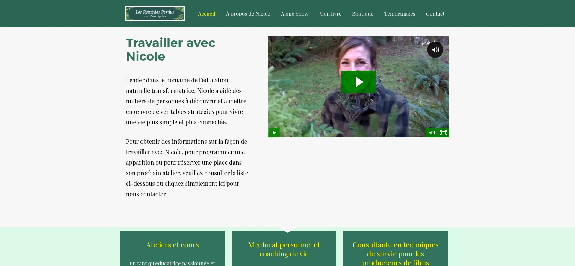 Lesremedesperdus.com Screenshot