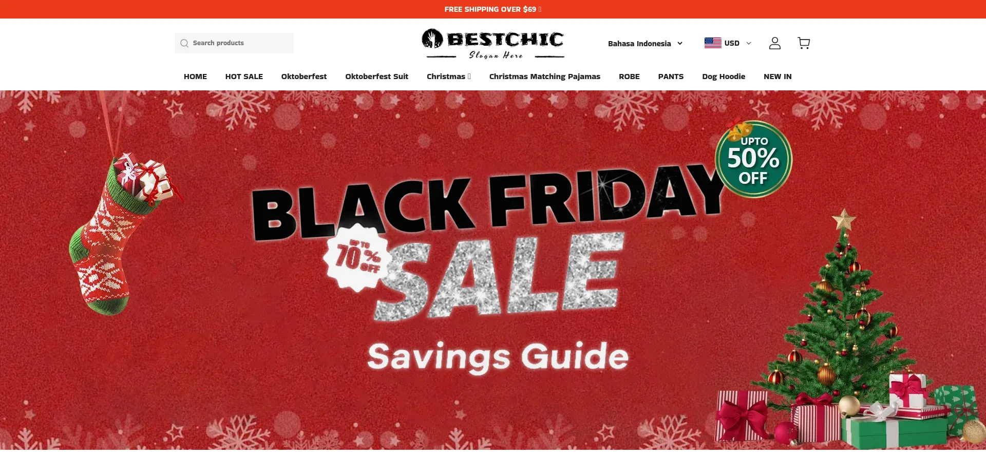 Website screenshot of Letschic.store