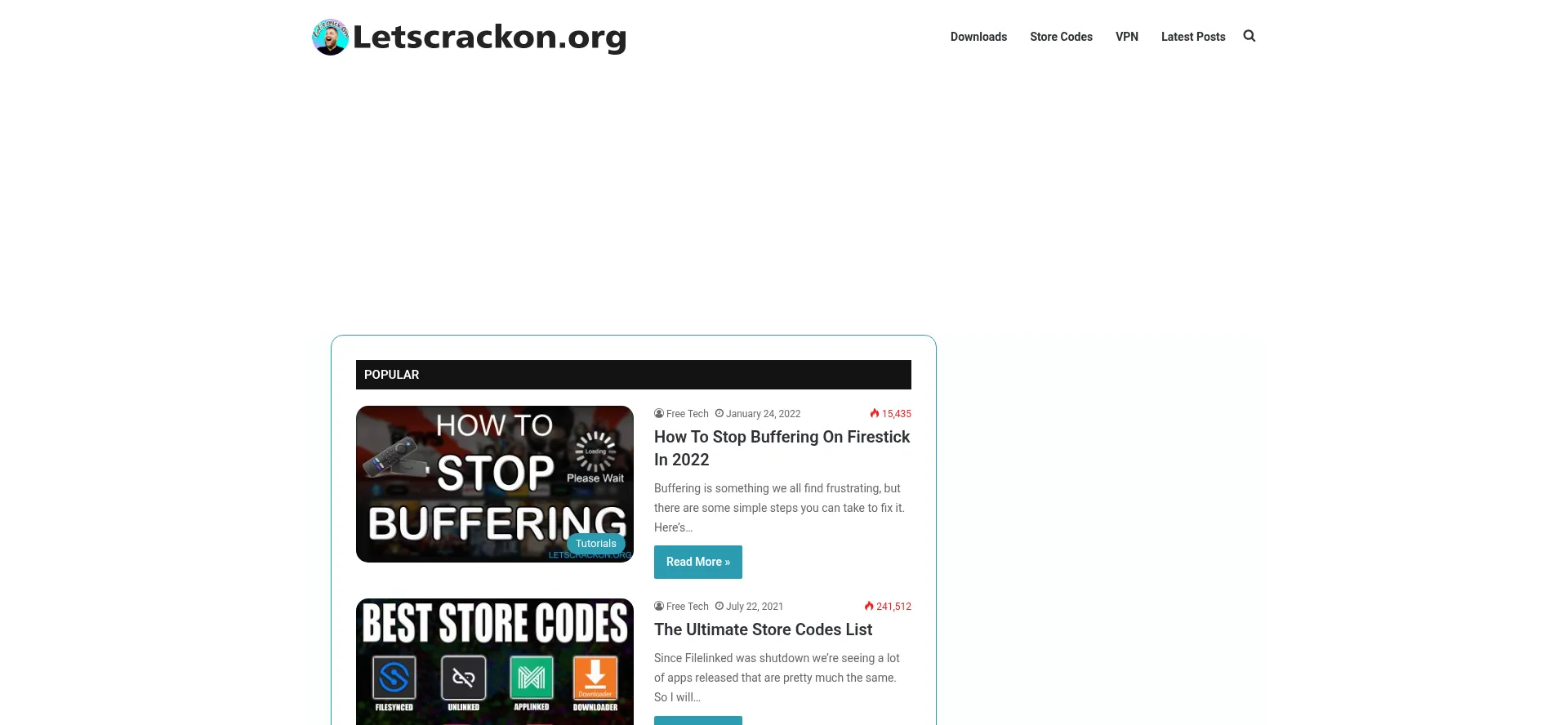 Website screenshot of Letscrackon.org