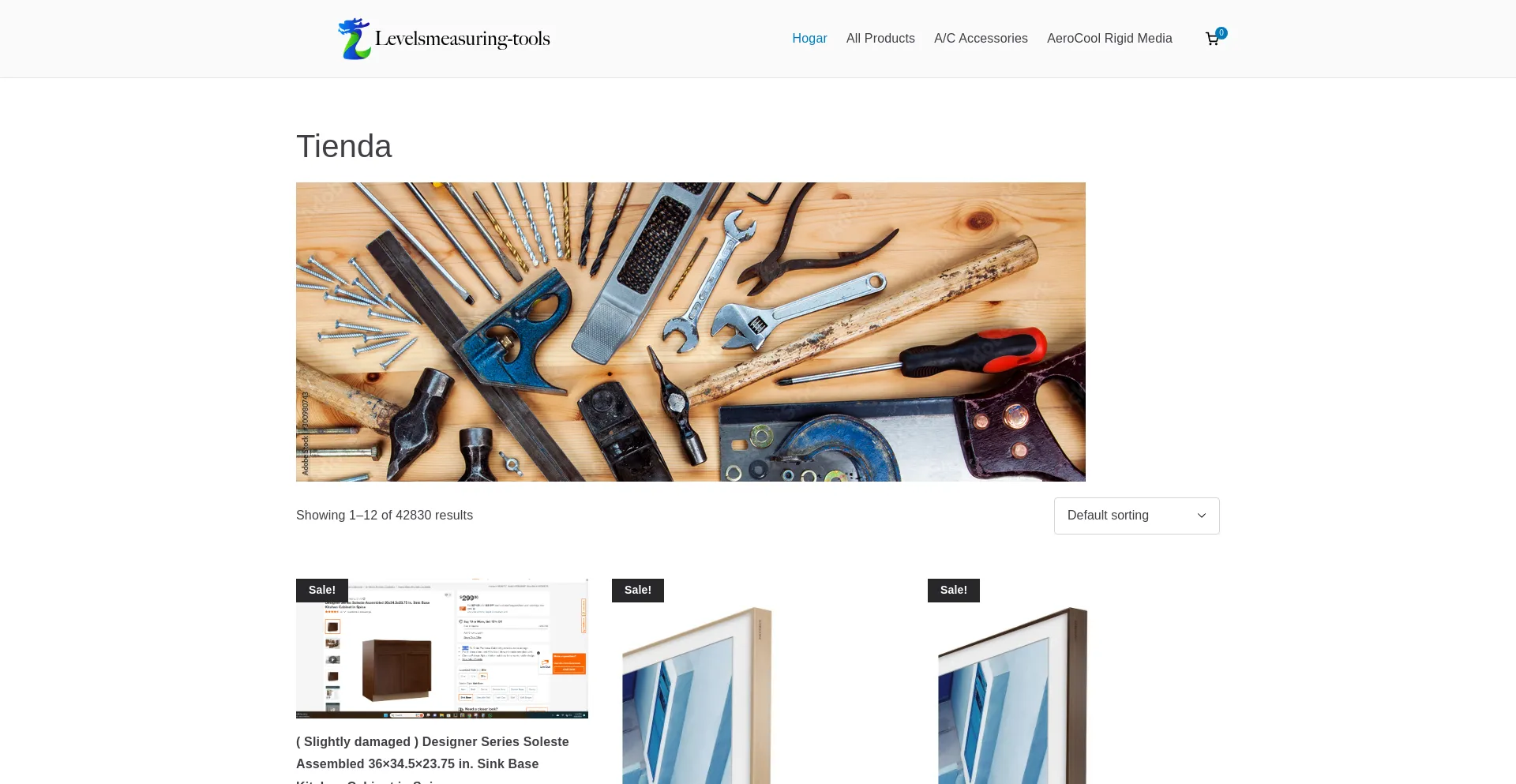 Website screenshot of Levelsmeasuring-tools.com