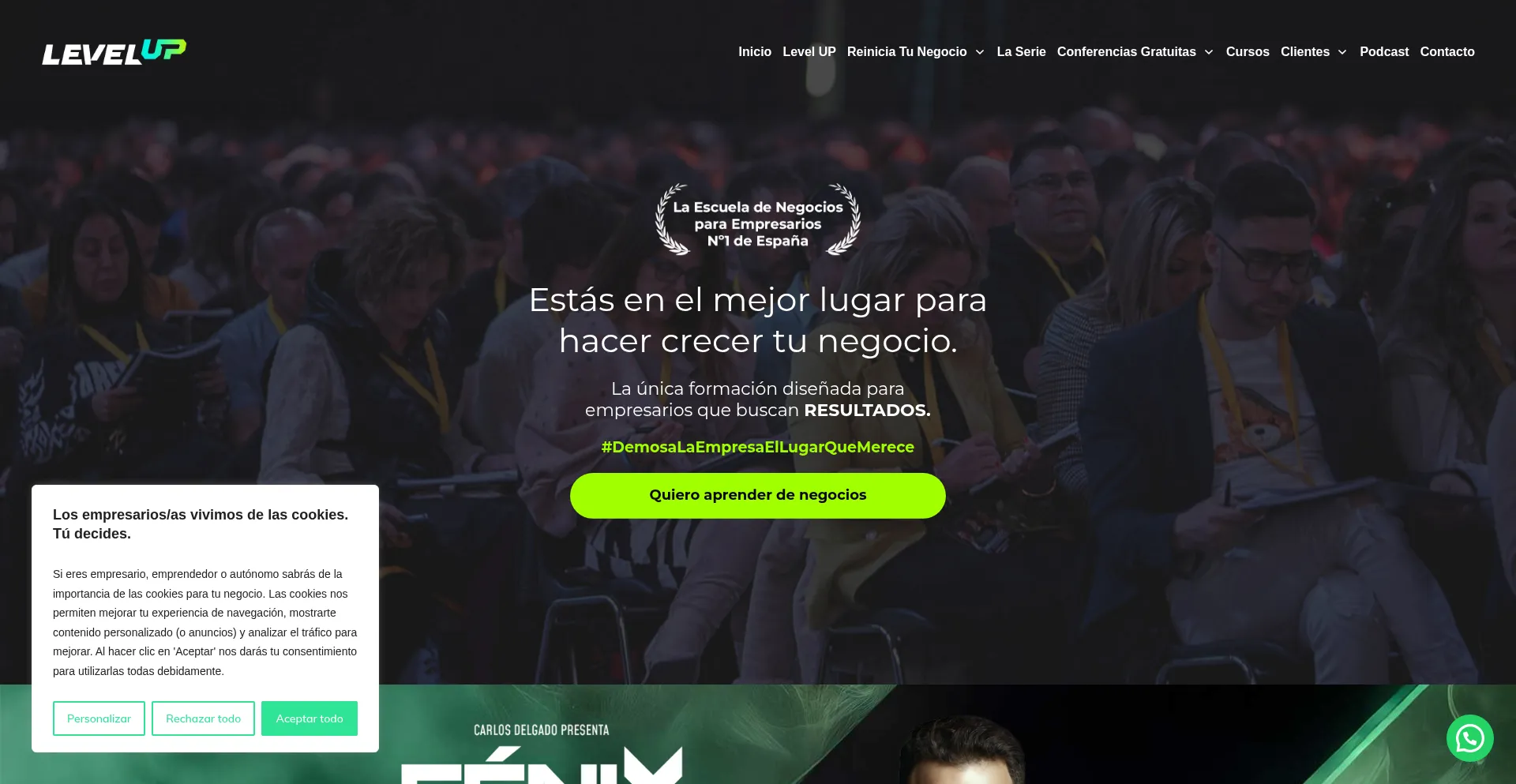 Levelupdesarrollo.com Screenshot