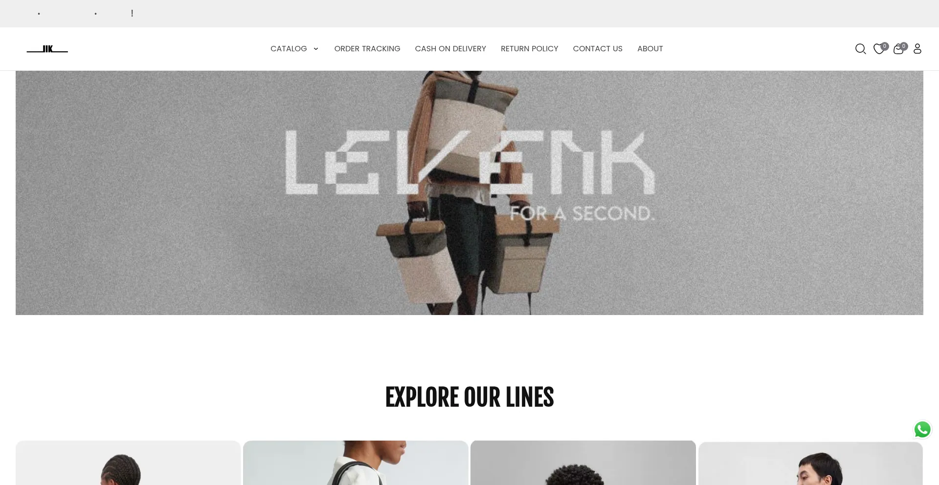 Website screenshot of Levenk.in