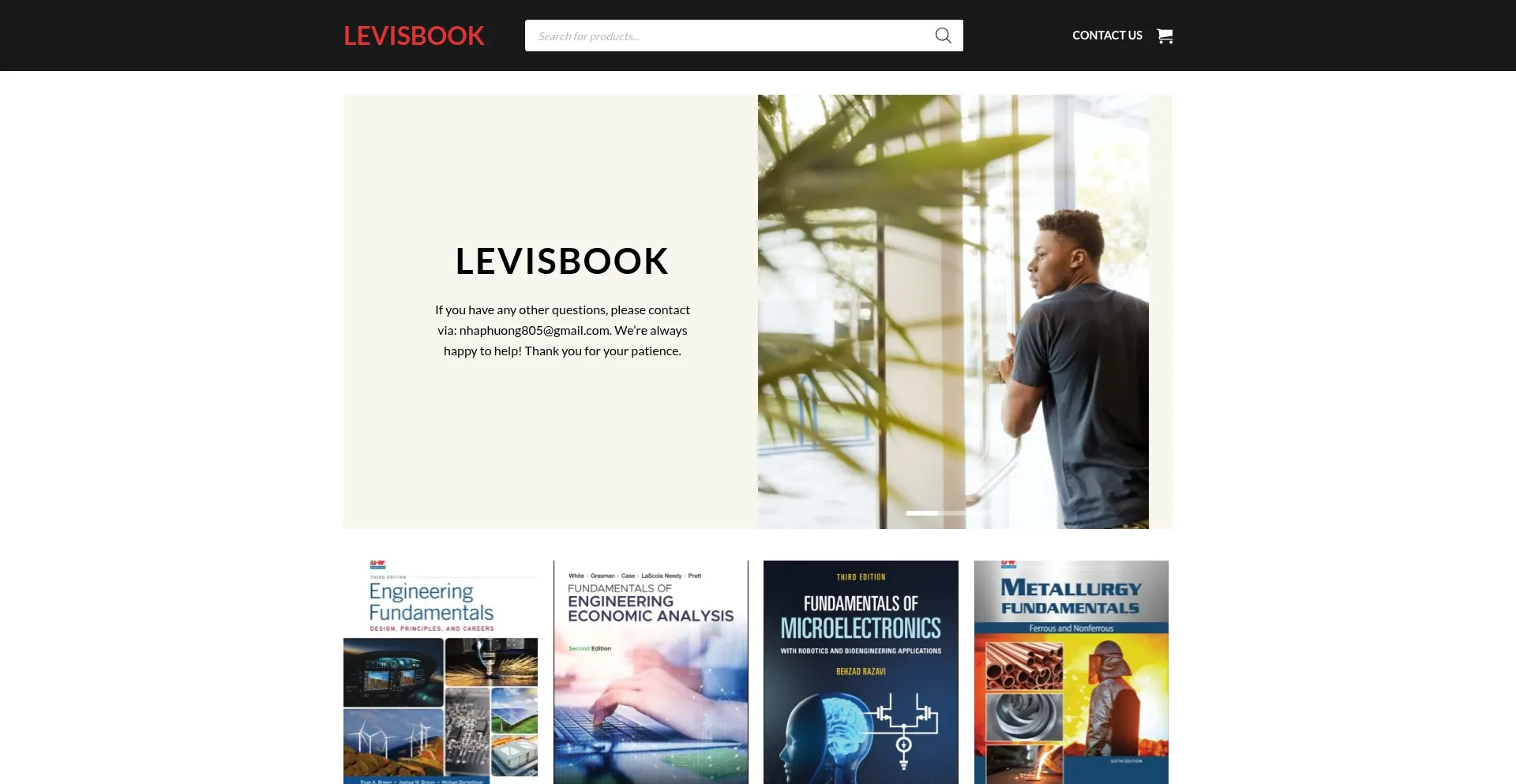 Website screenshot of Levisbook.com
