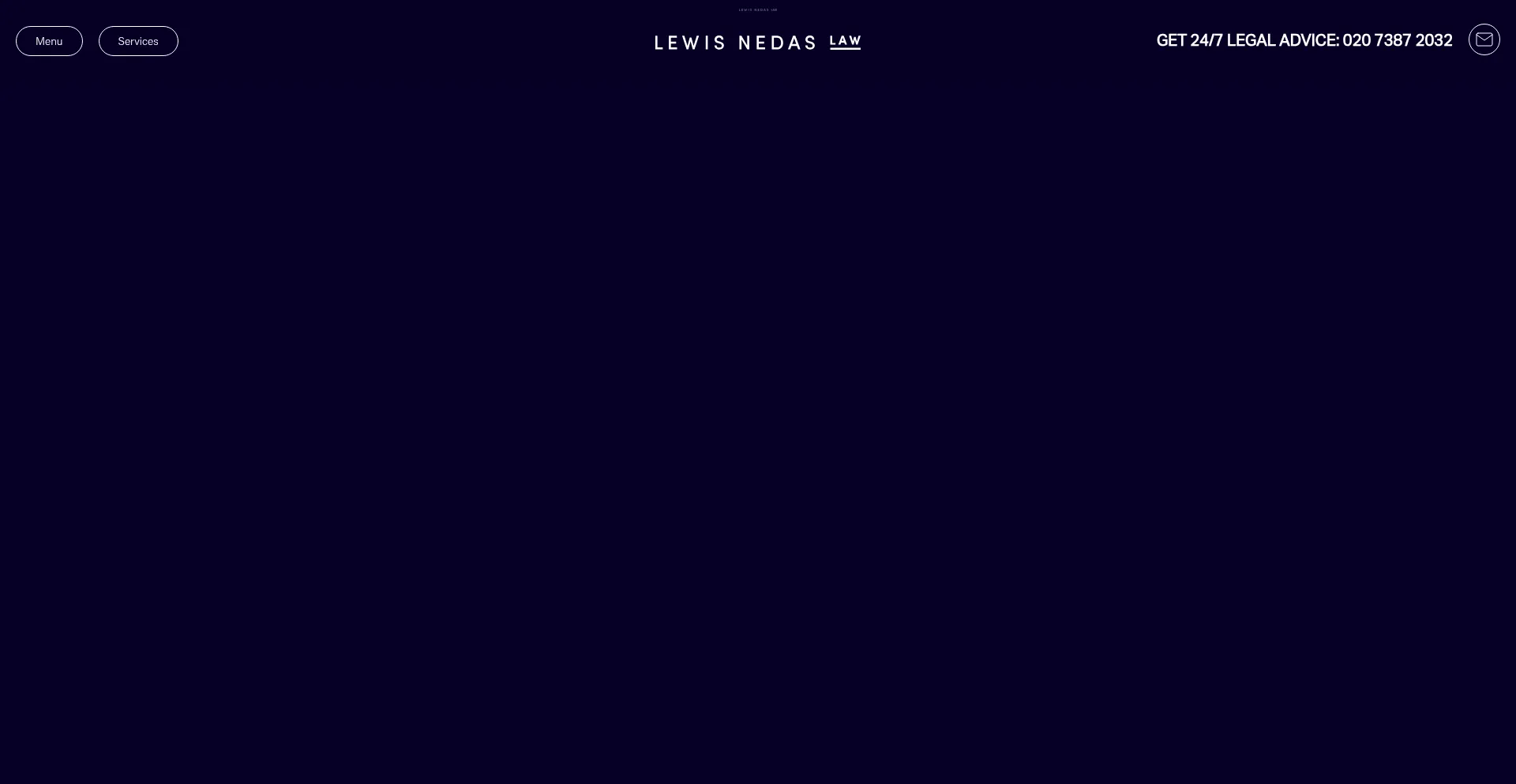 Website screenshot of Lewisnedas.co.uk