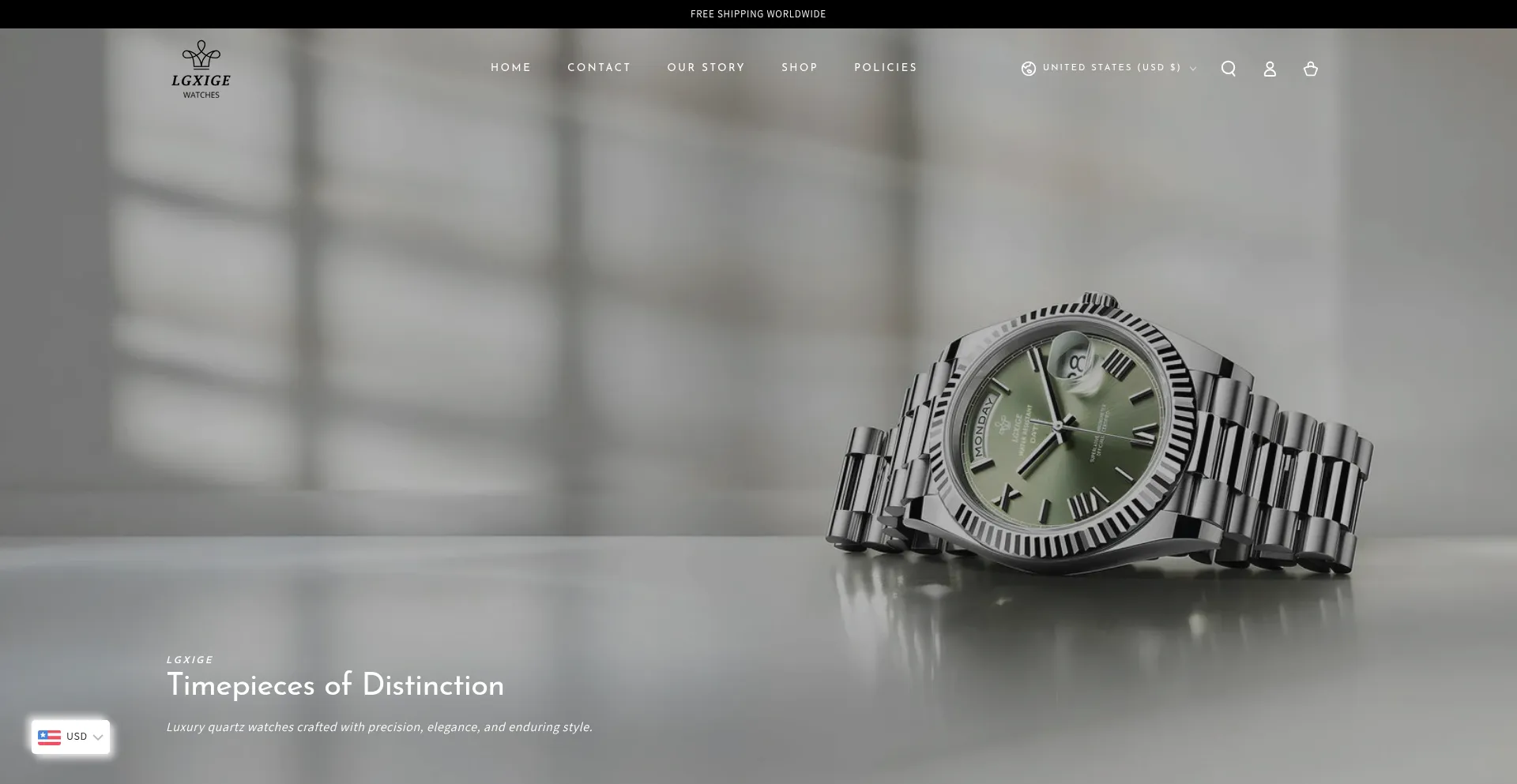 Lgxigewatches.com Screenshot