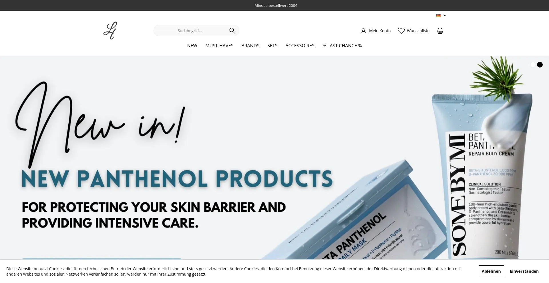 Website screenshot of Lhbg.de