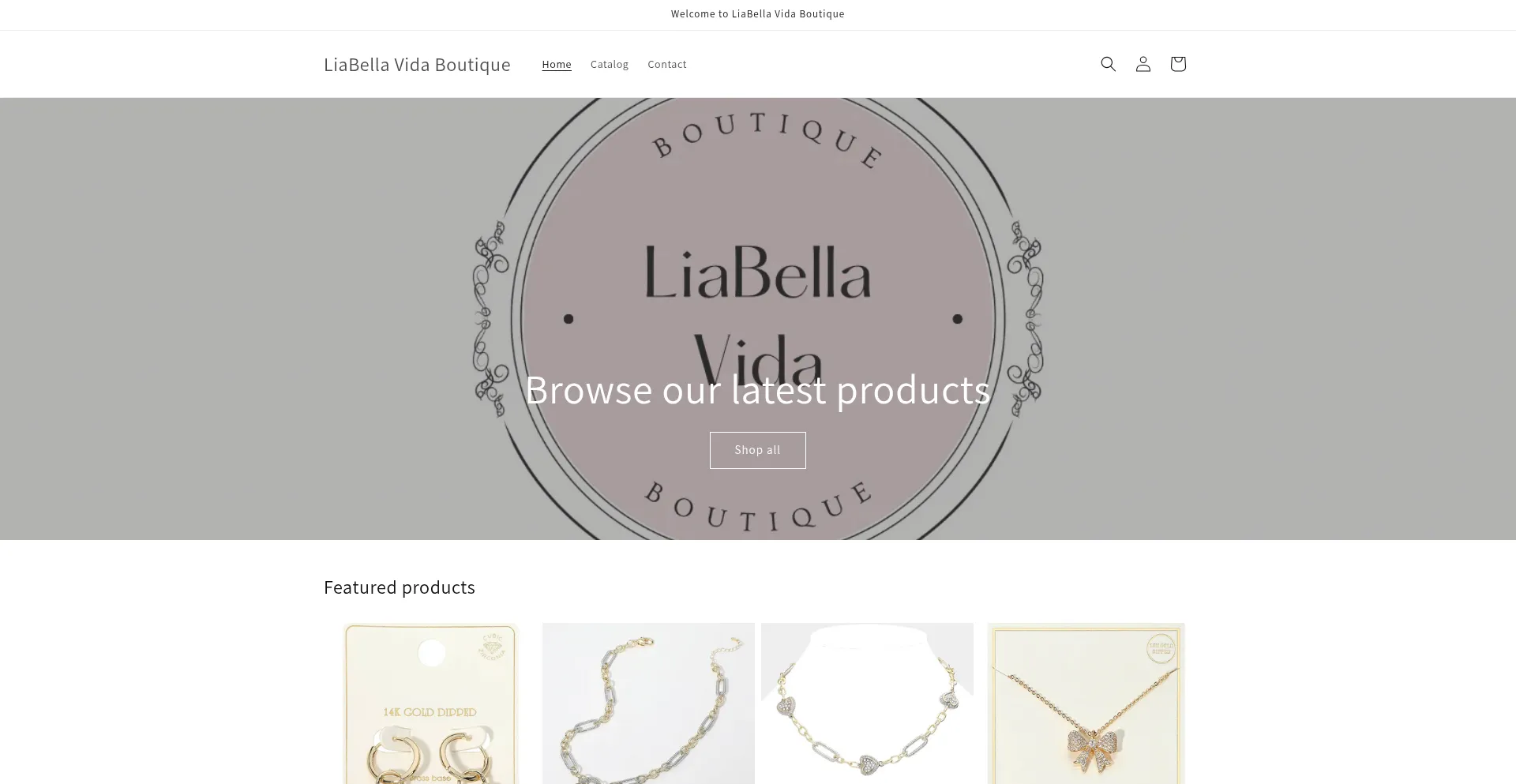 Website screenshot of Liabellavida.com