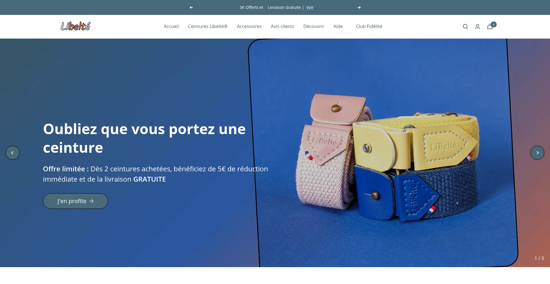 Website screenshot of Libelte.com