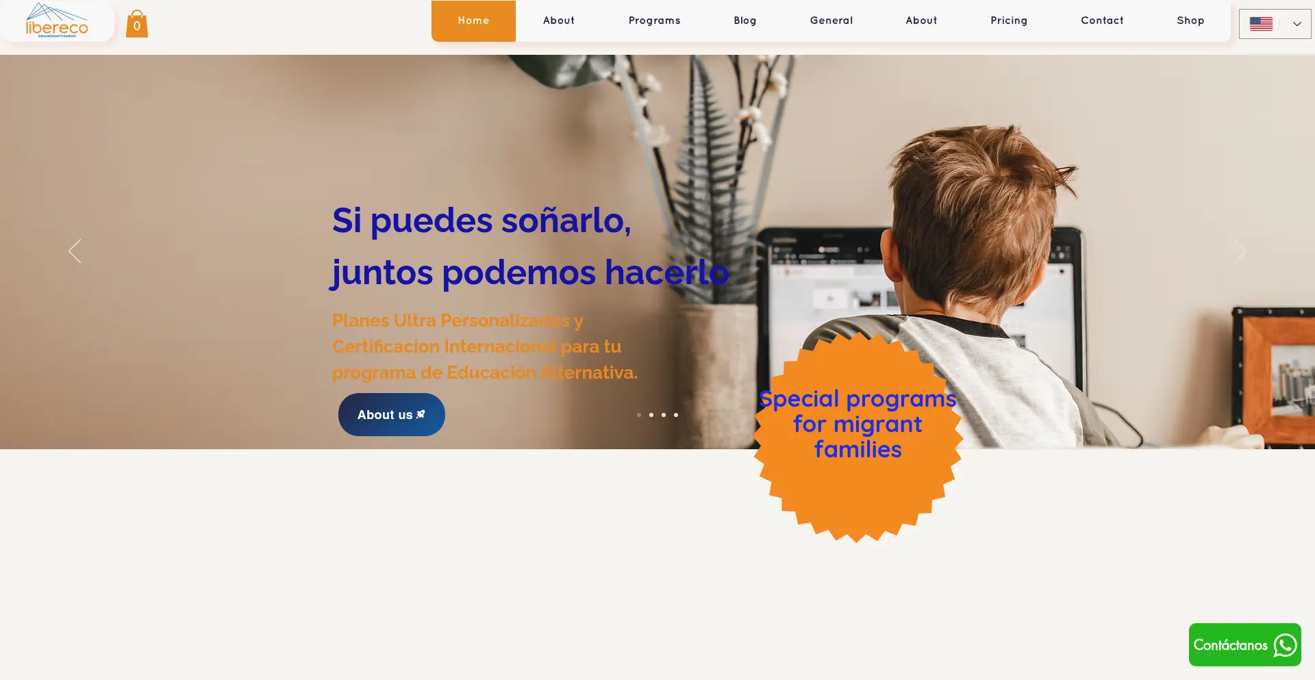 Website screenshot of Liberecohs.com