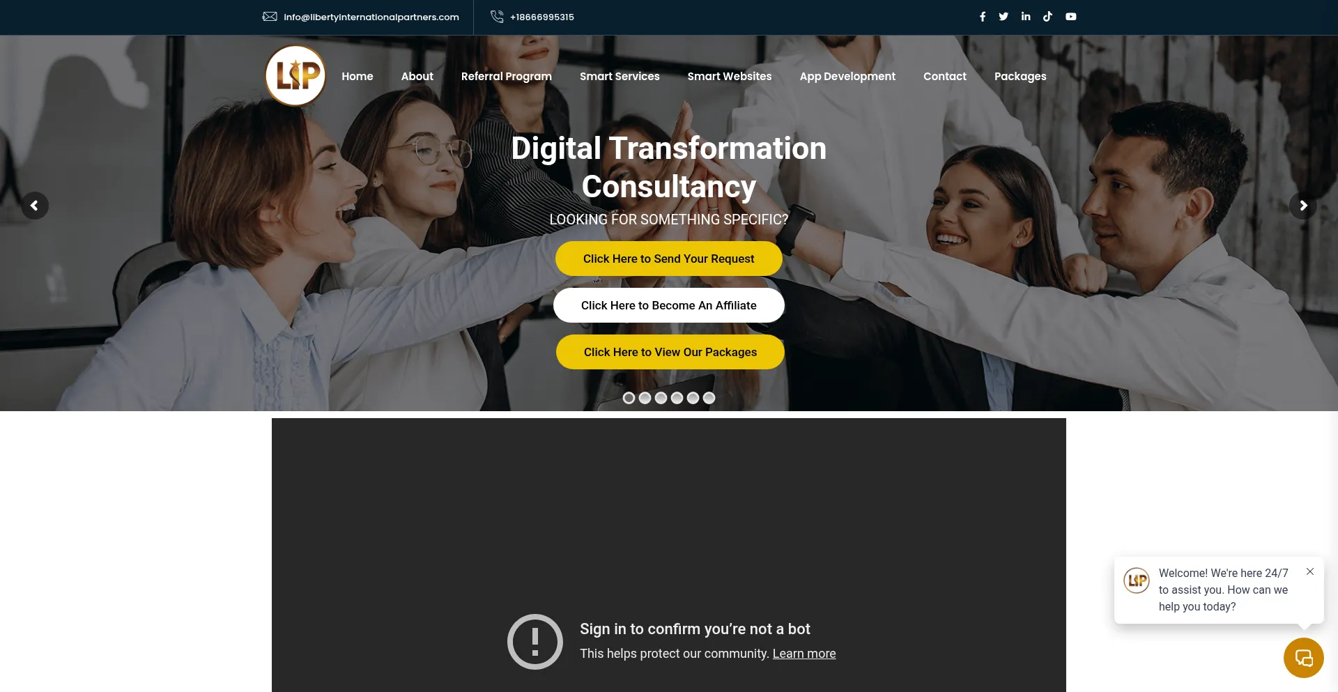 Libertyinternationalpartners.com Screenshot