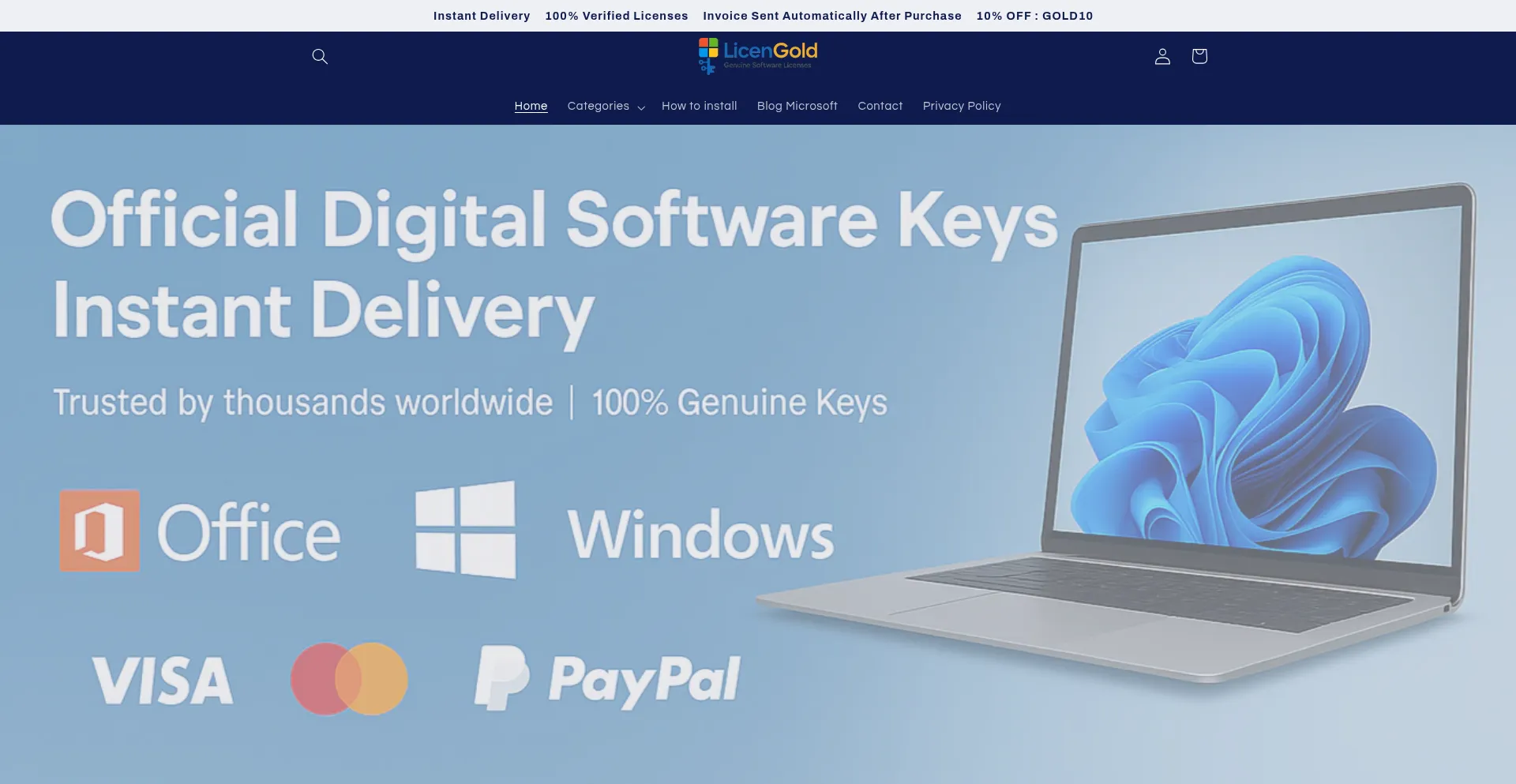 Licengold.com Screenshot