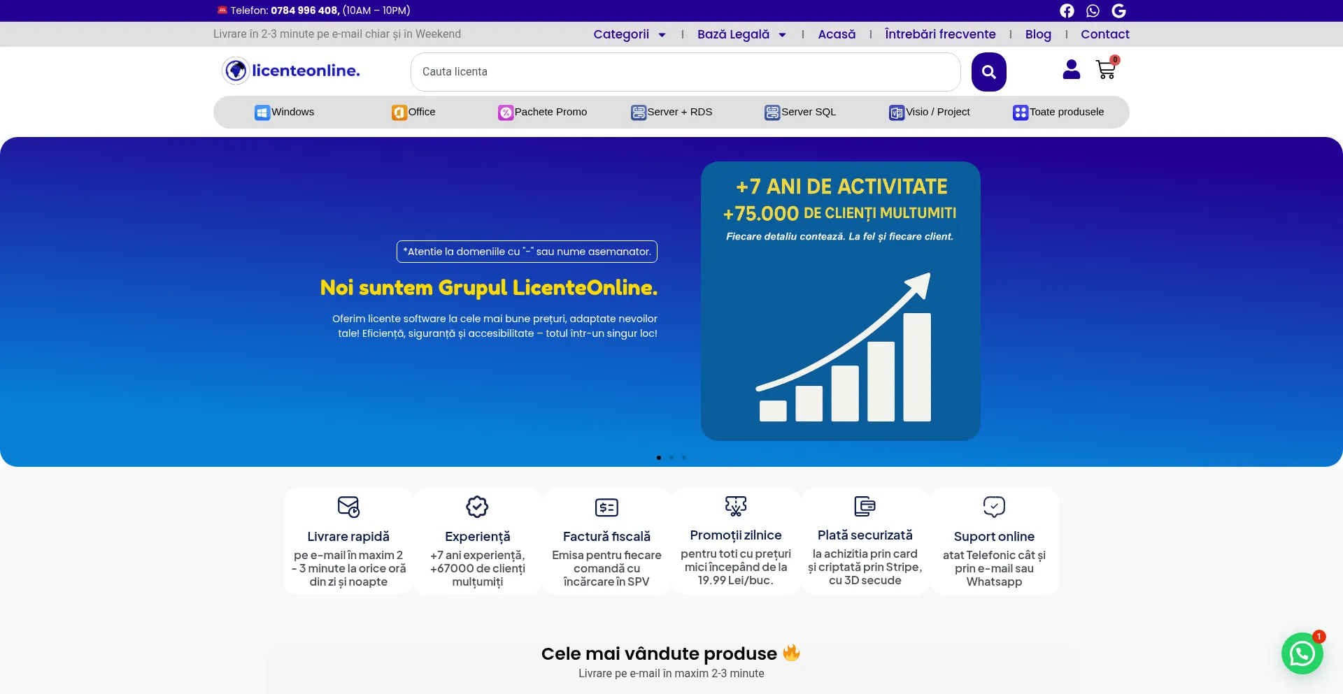 Website screenshot of Licenteonline.com