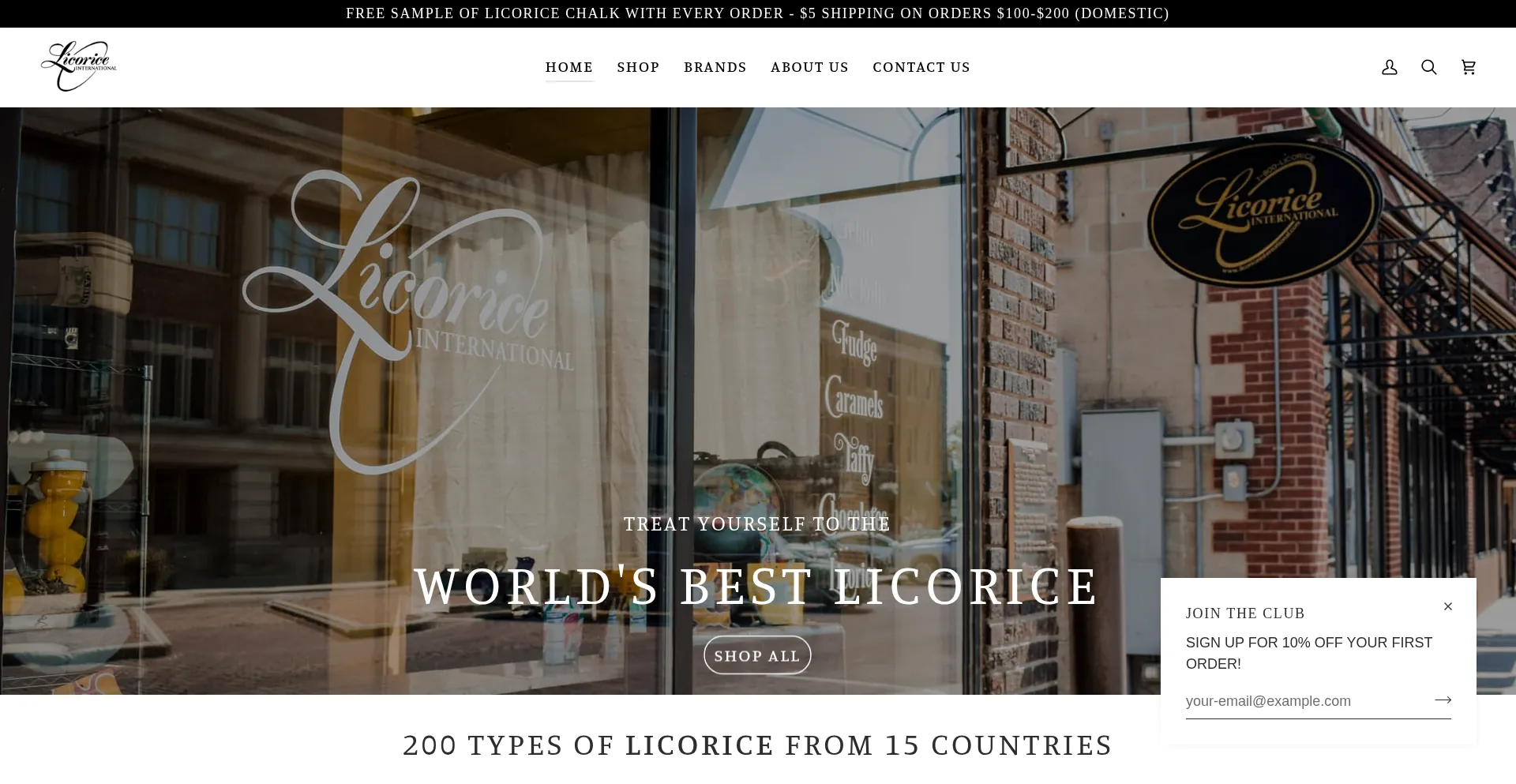 Licoriceinternational.com Screenshot