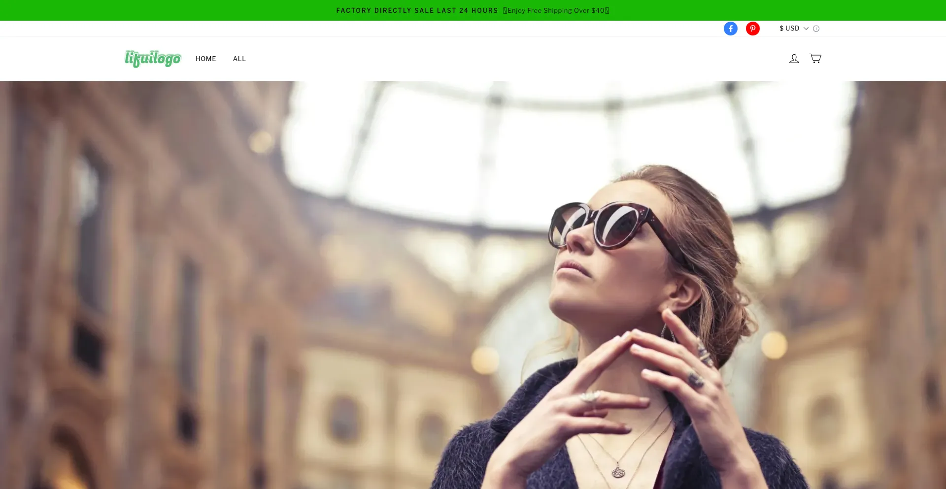 Website screenshot of Lifuilogo.com