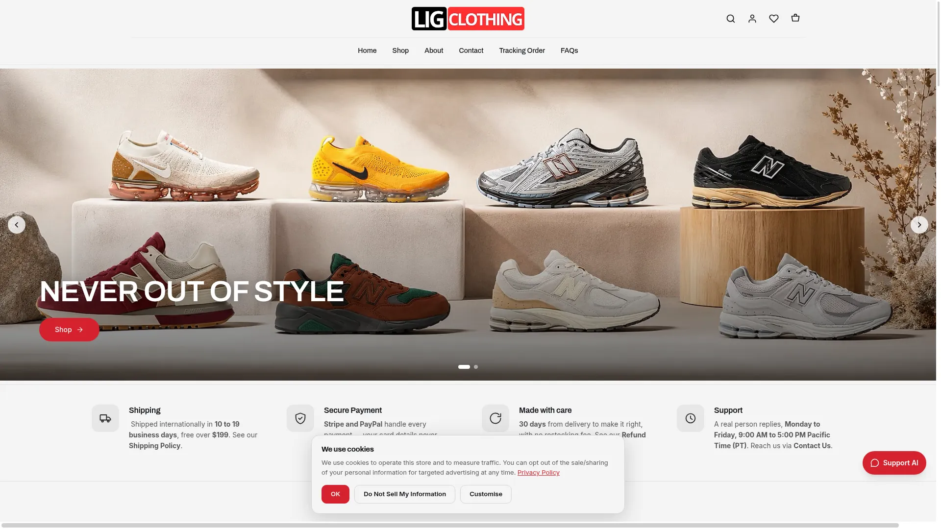Ligclothing.com