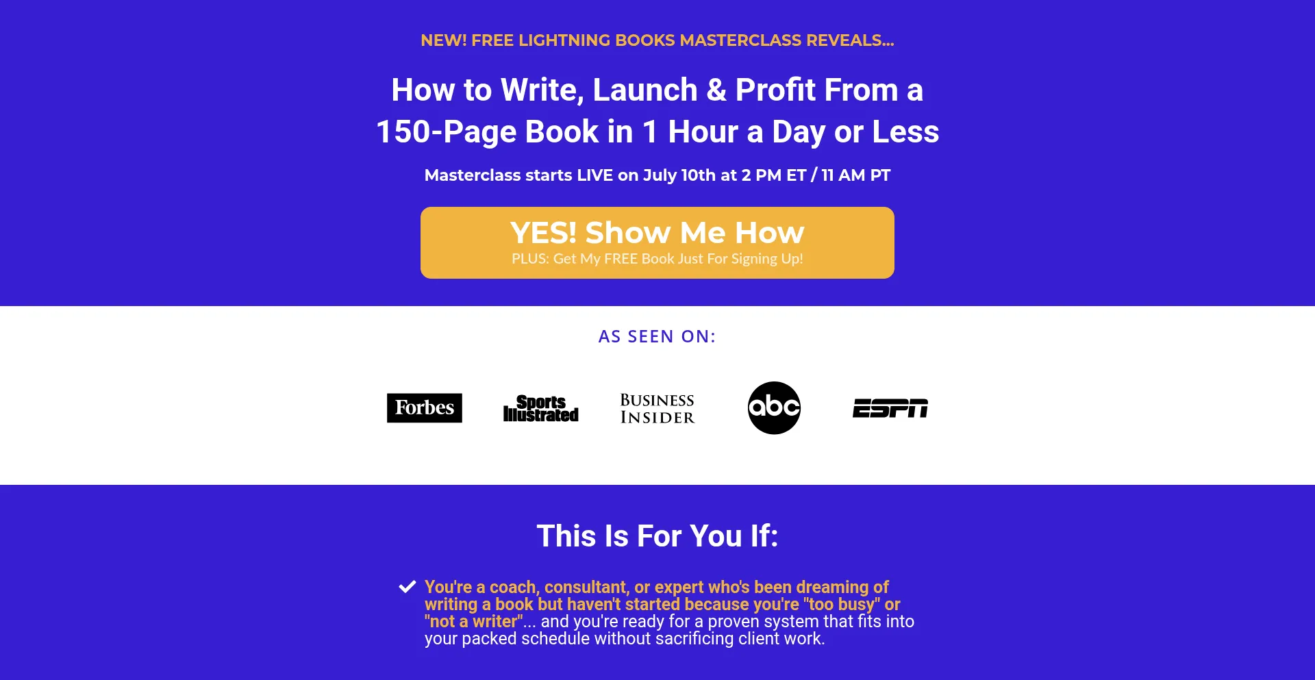 Website screenshot of Lightningbooks.pub