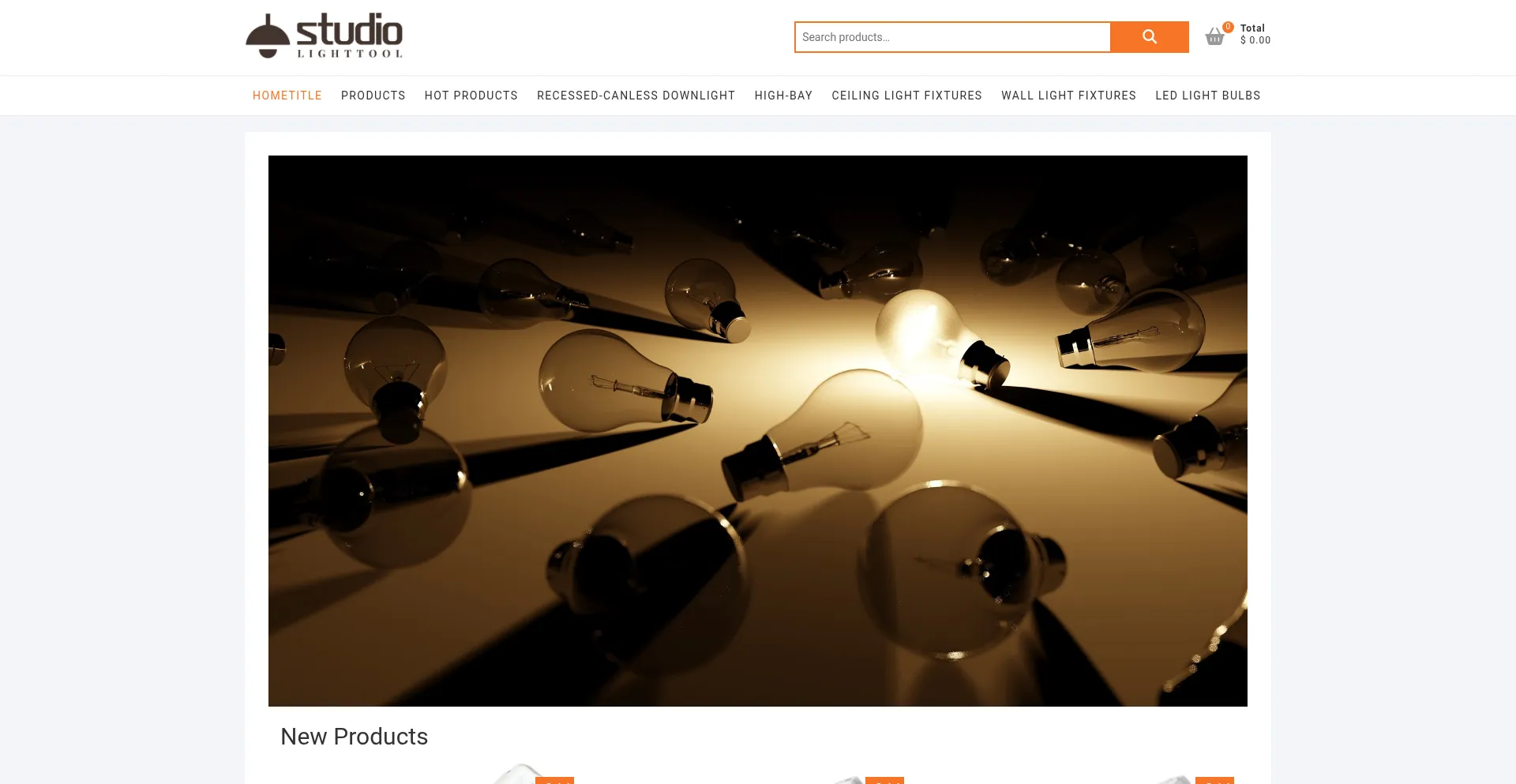 Website screenshot of Lighttoolstudio.com