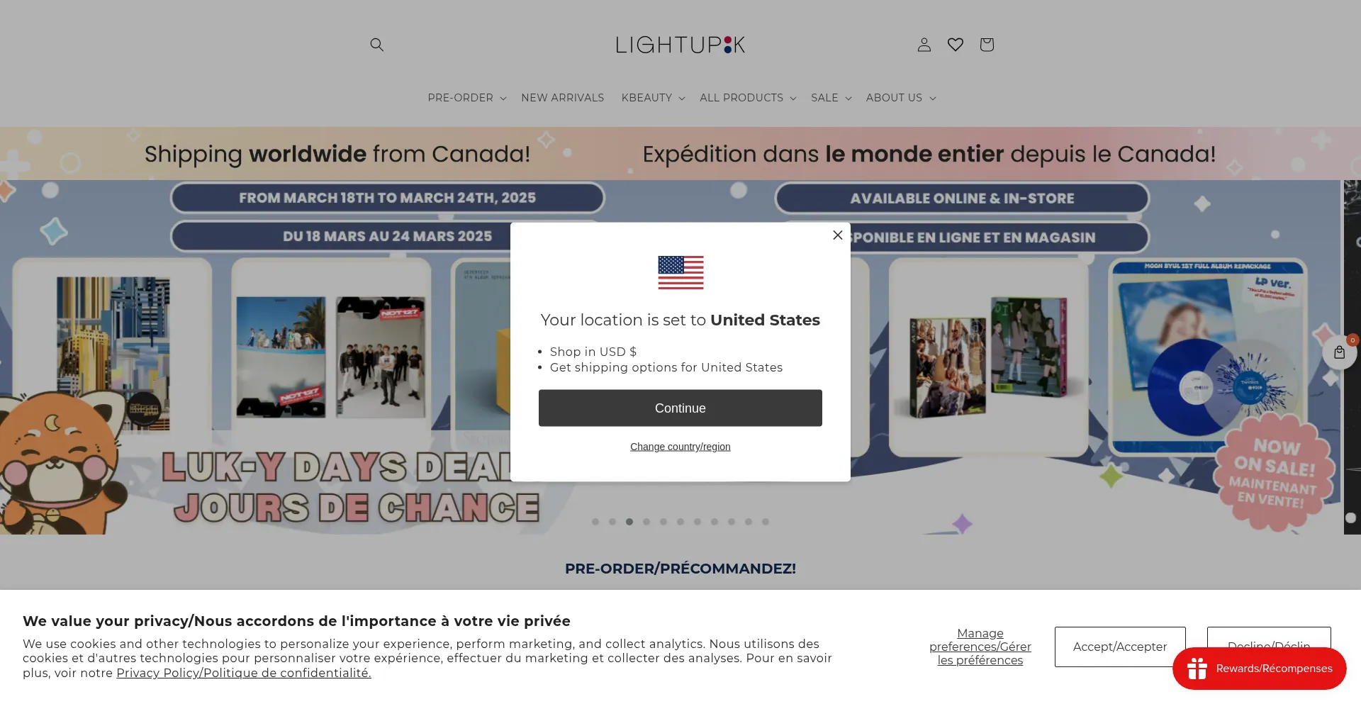 Website screenshot of Lightupk.com