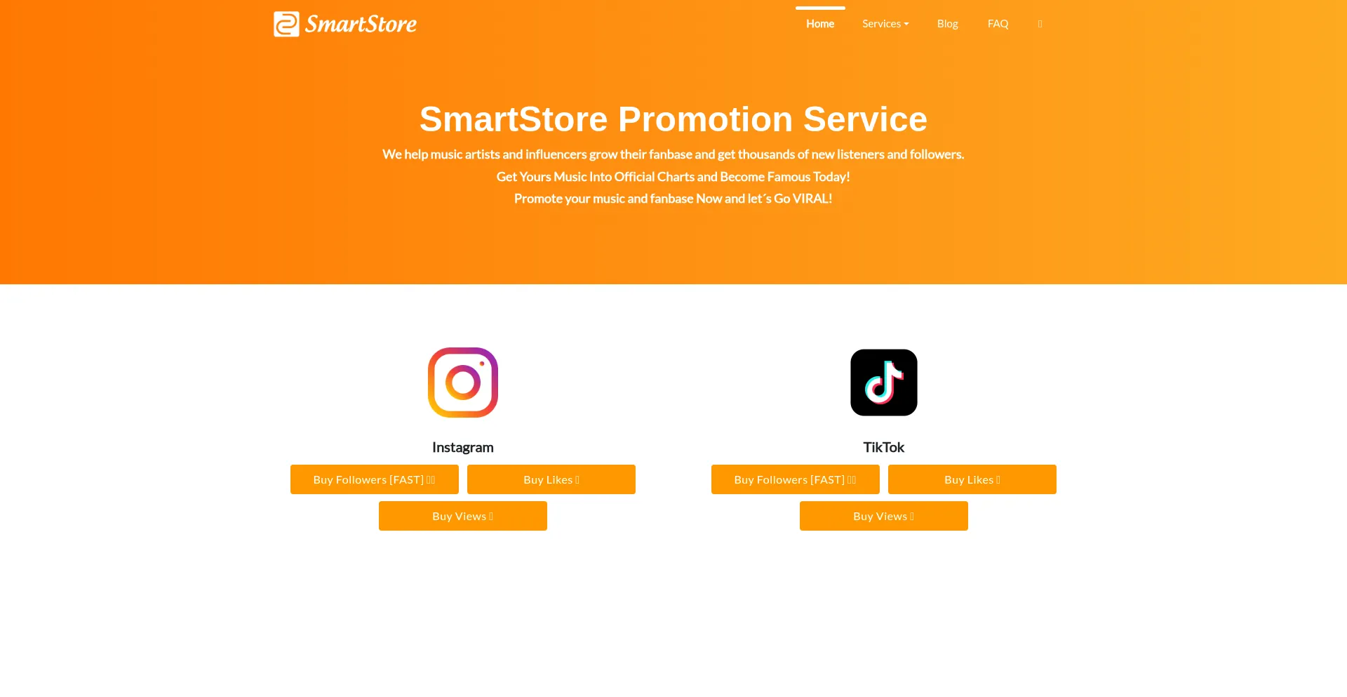 Website screenshot of Likeboost.me