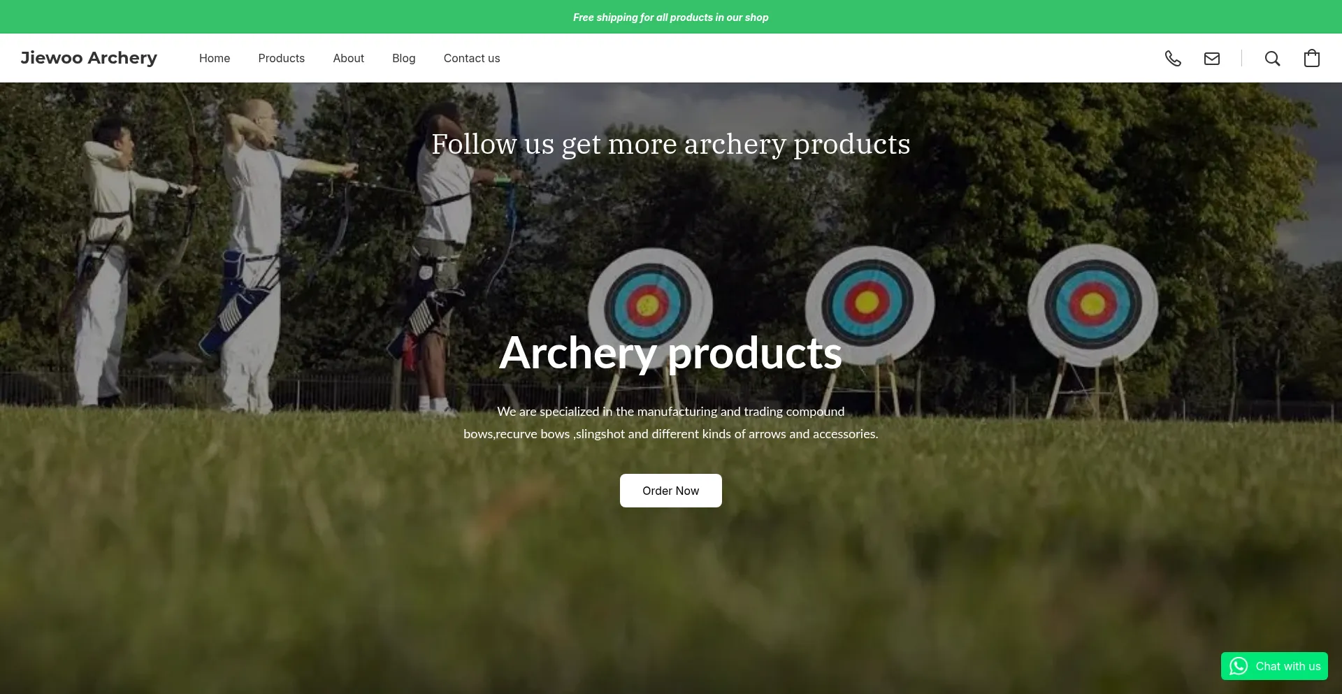 Website screenshot of Likebows.com