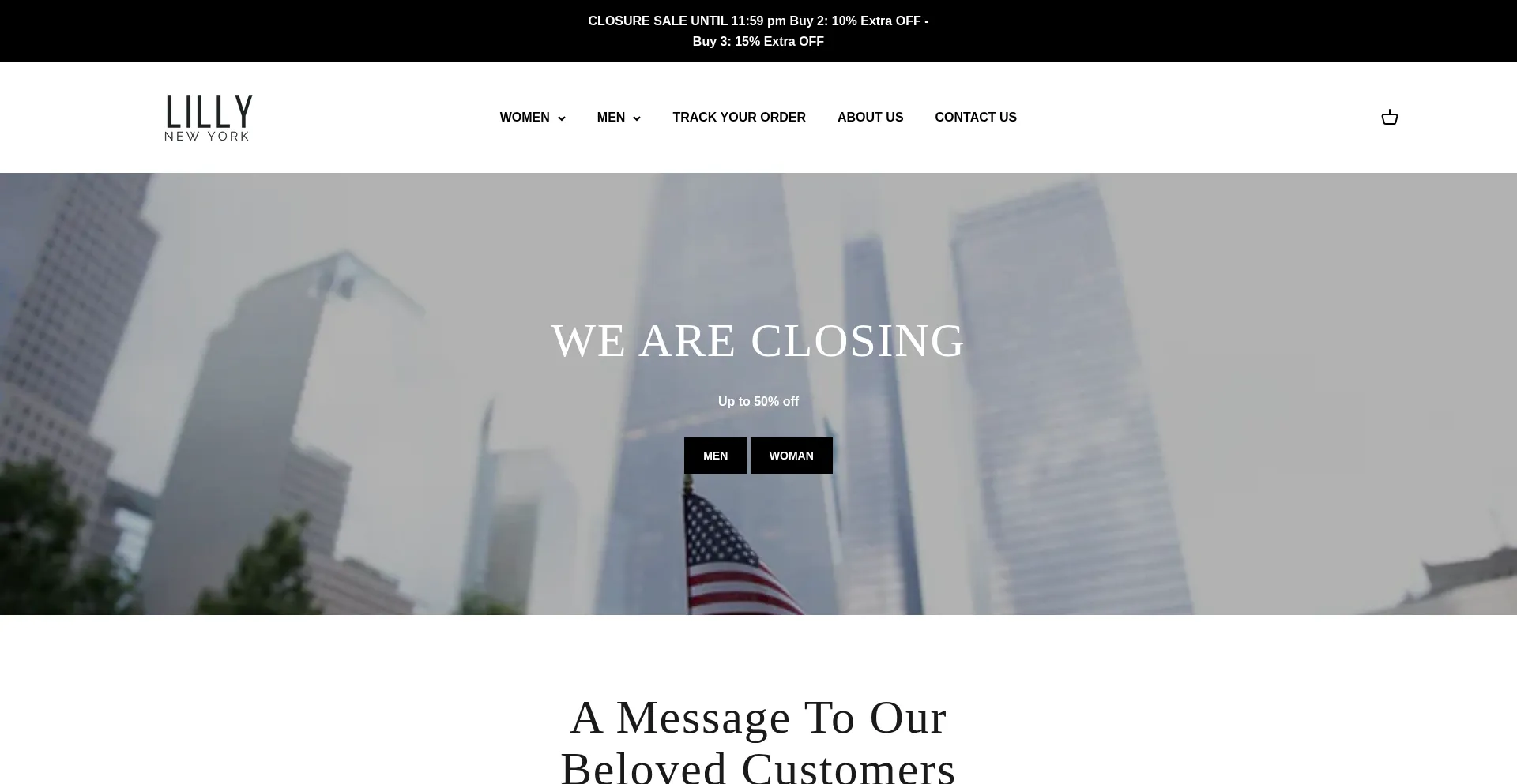 Website screenshot of Lilly-newyork.com