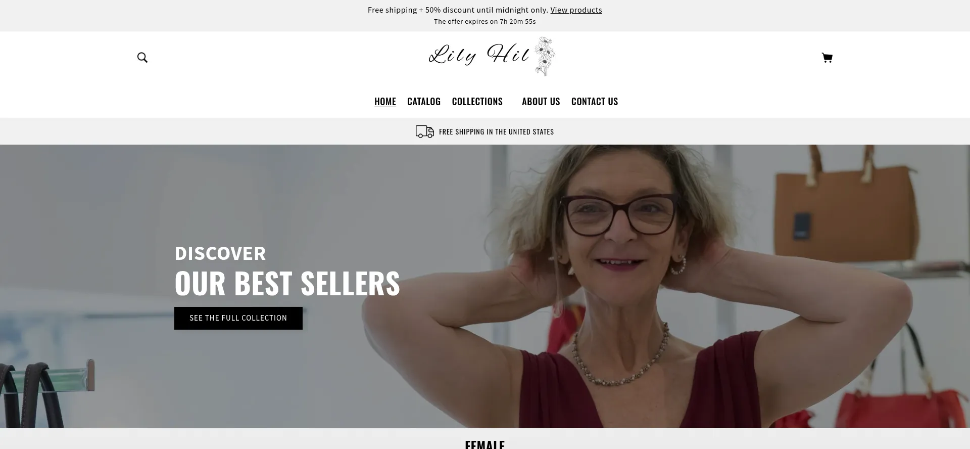 Website screenshot of Lilyhil.com