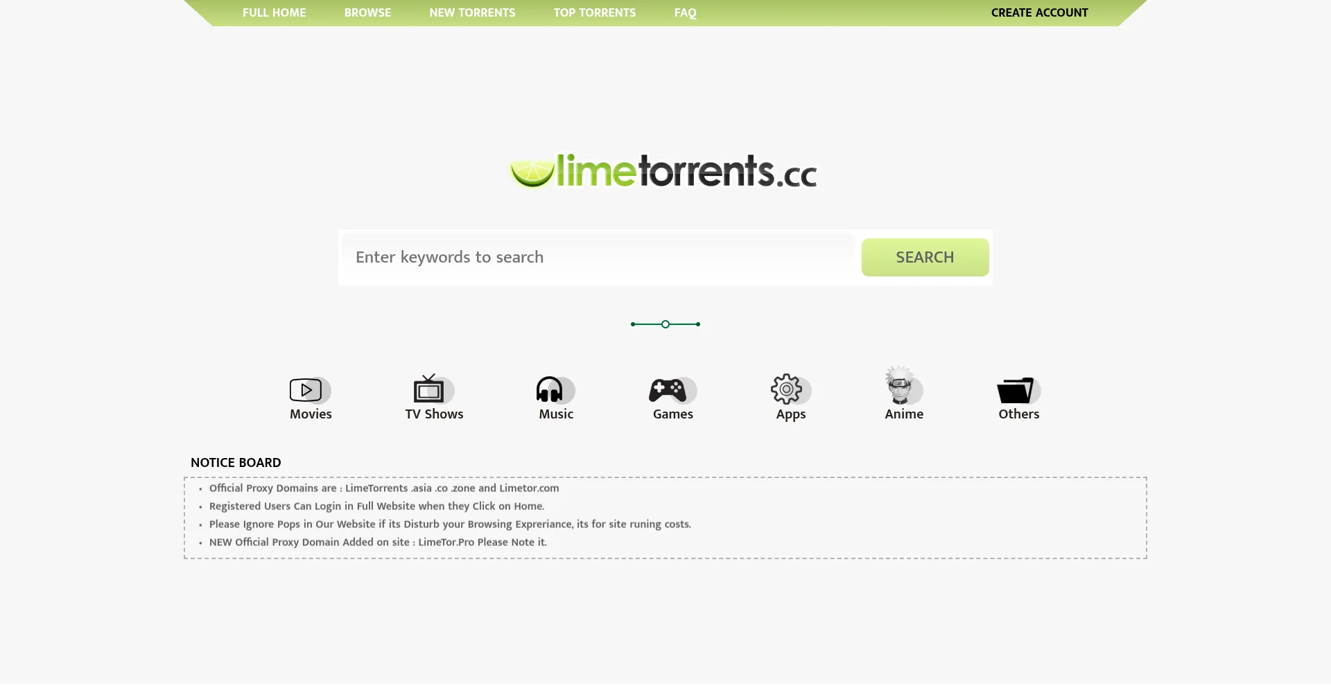 Limetorrents.fun Screenshot