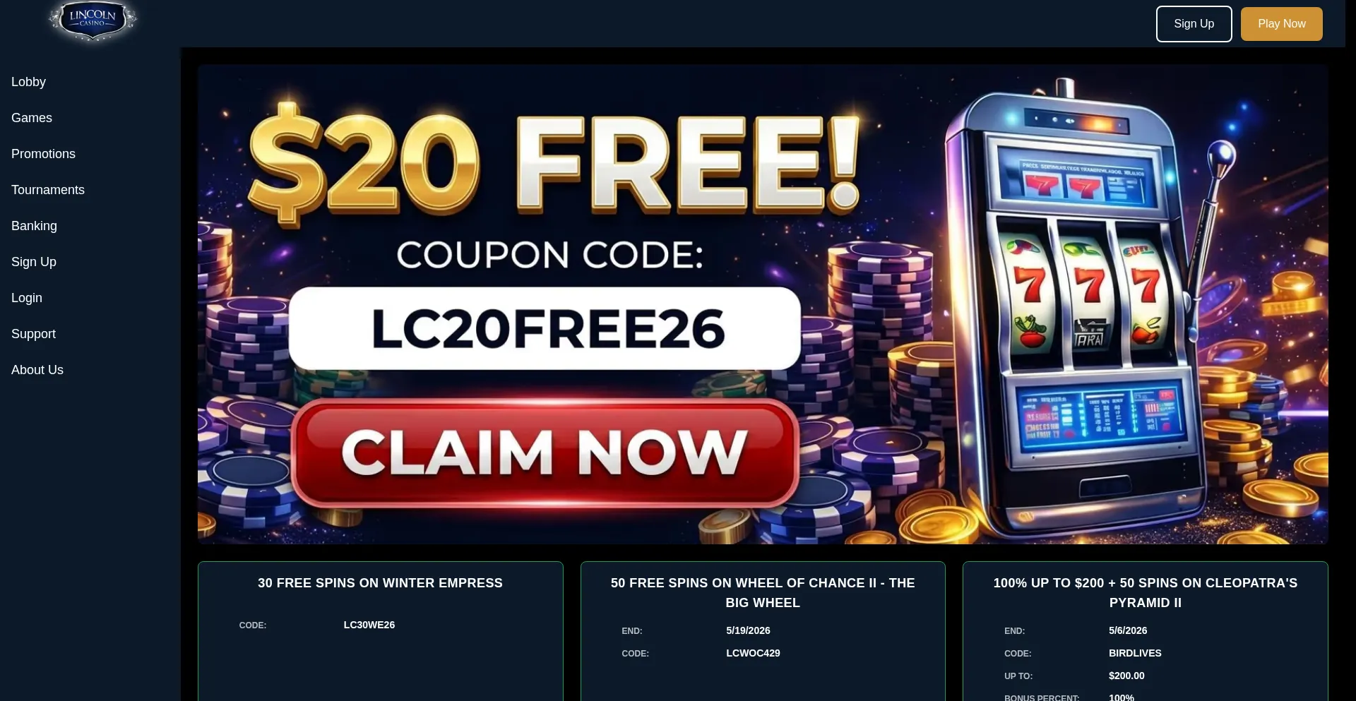Lincolnonlinecasino.com