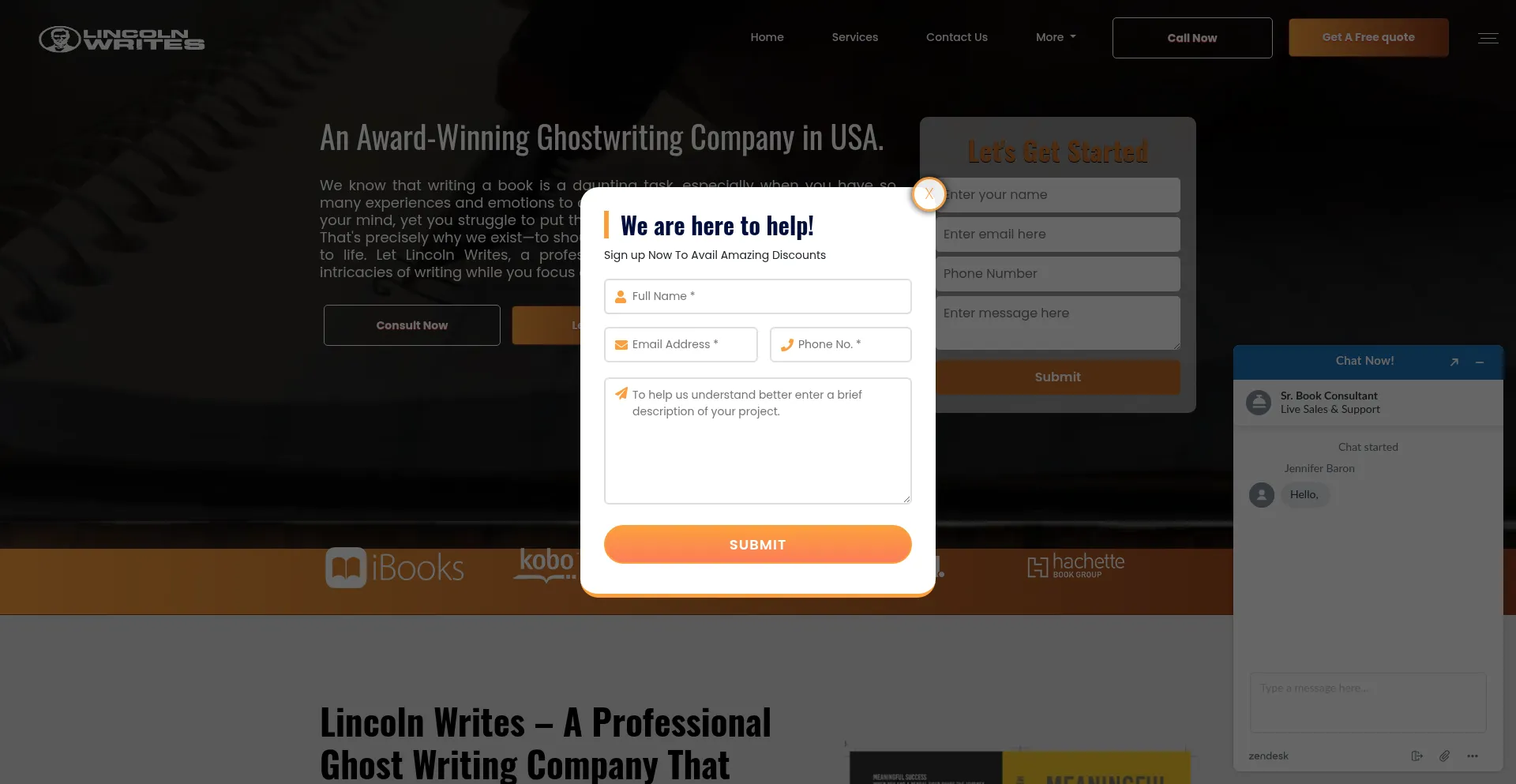 Lincolnwrites.com Screenshot