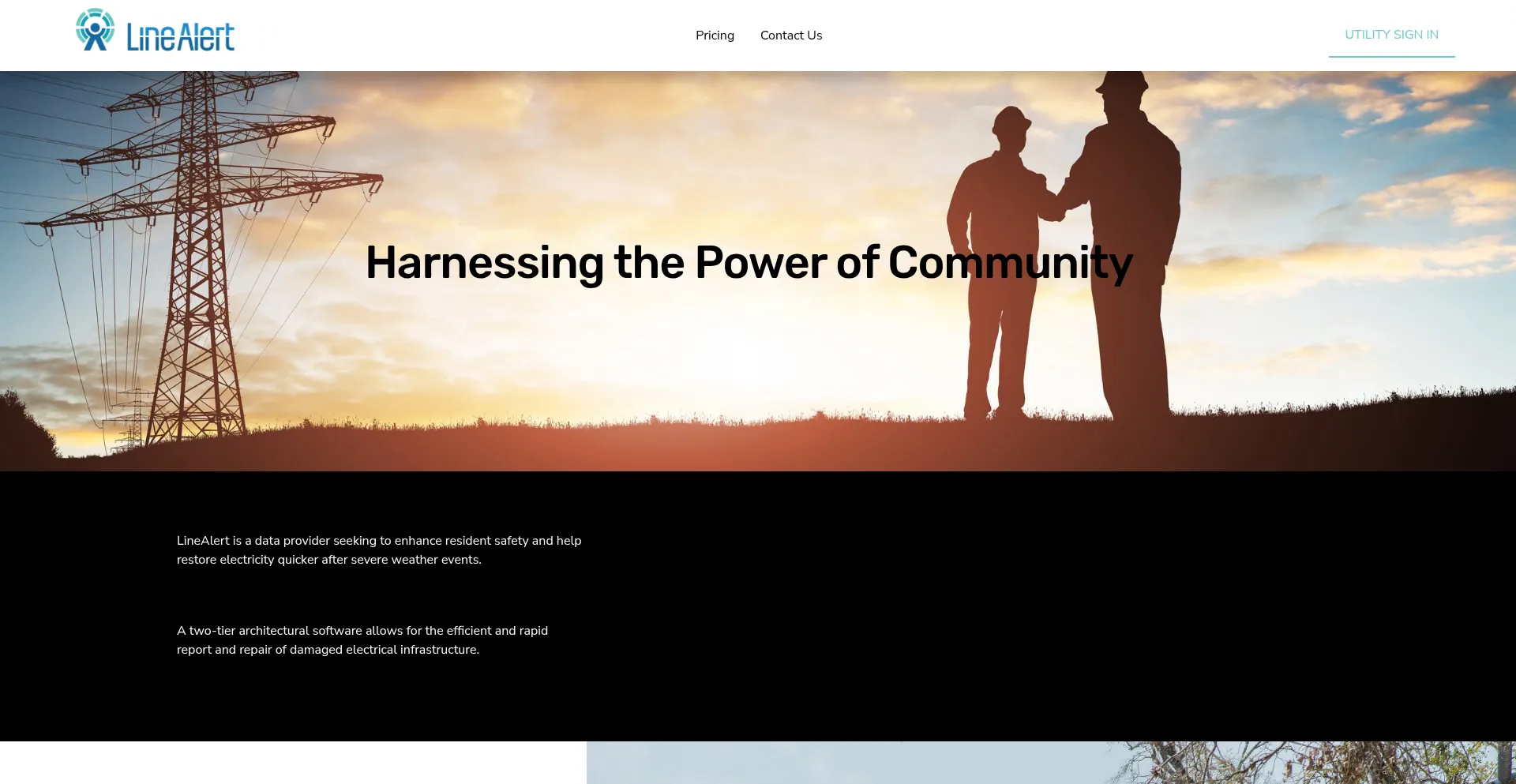 Website screenshot of Linealert.com