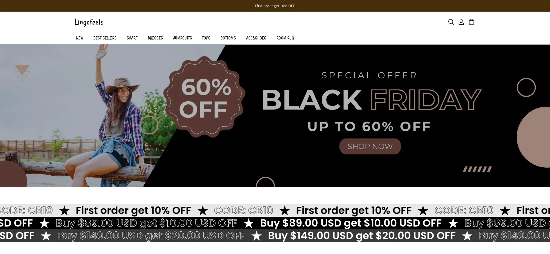 Website screenshot of Lingofeels.com