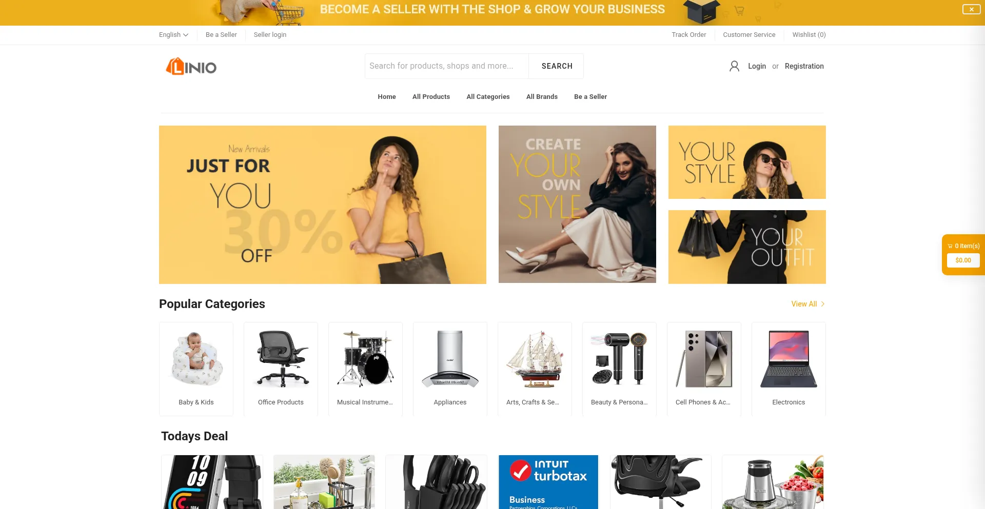 Website screenshot of Linio-ap.com
