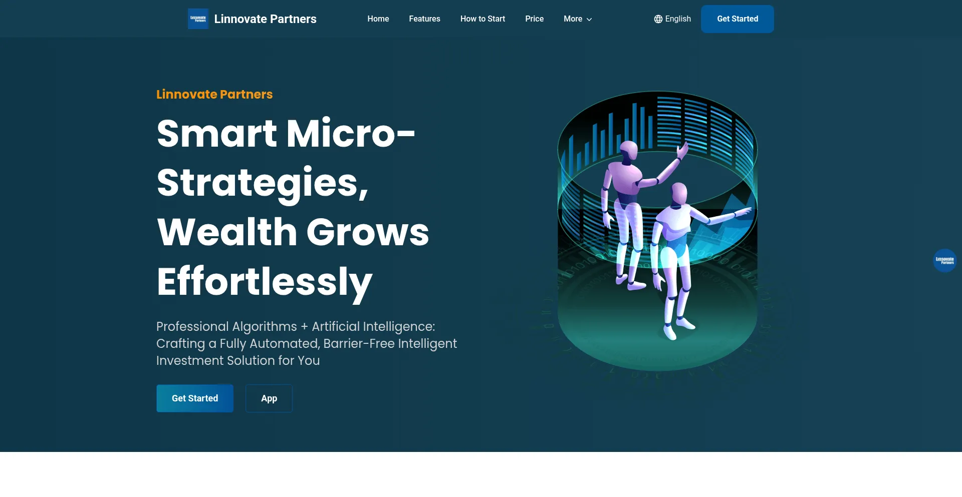 Website screenshot of Linnovate-partners.com