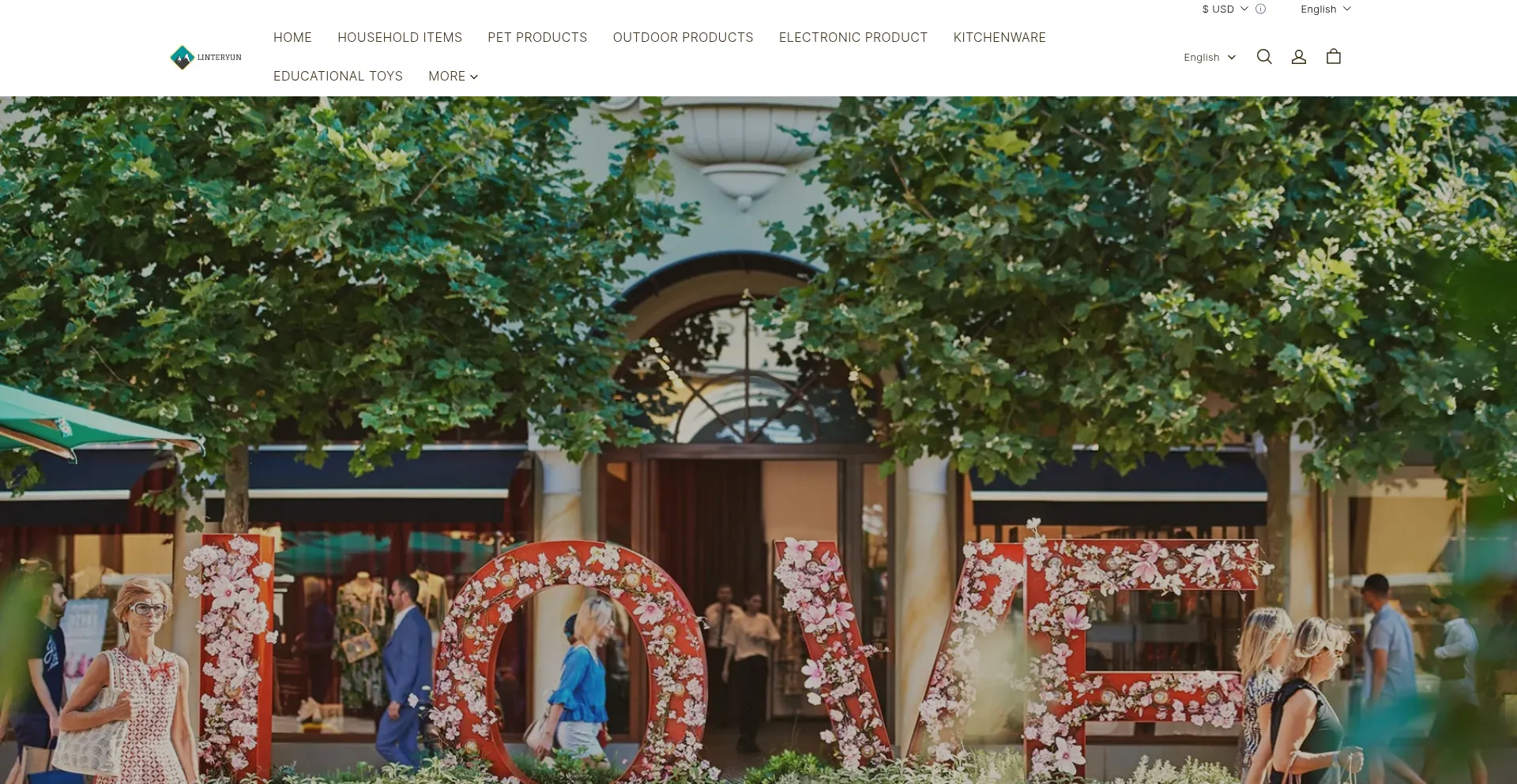 Website screenshot of Linteryun.com