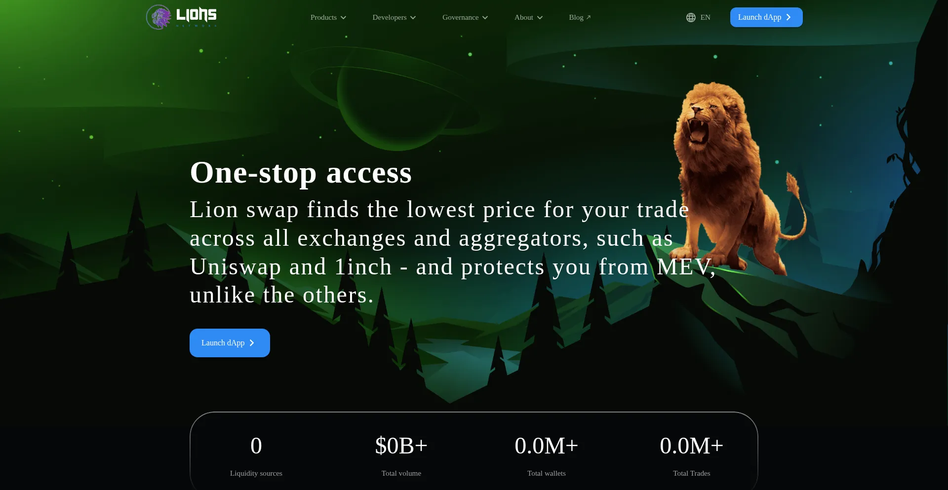 Lionswap.io Screenshot