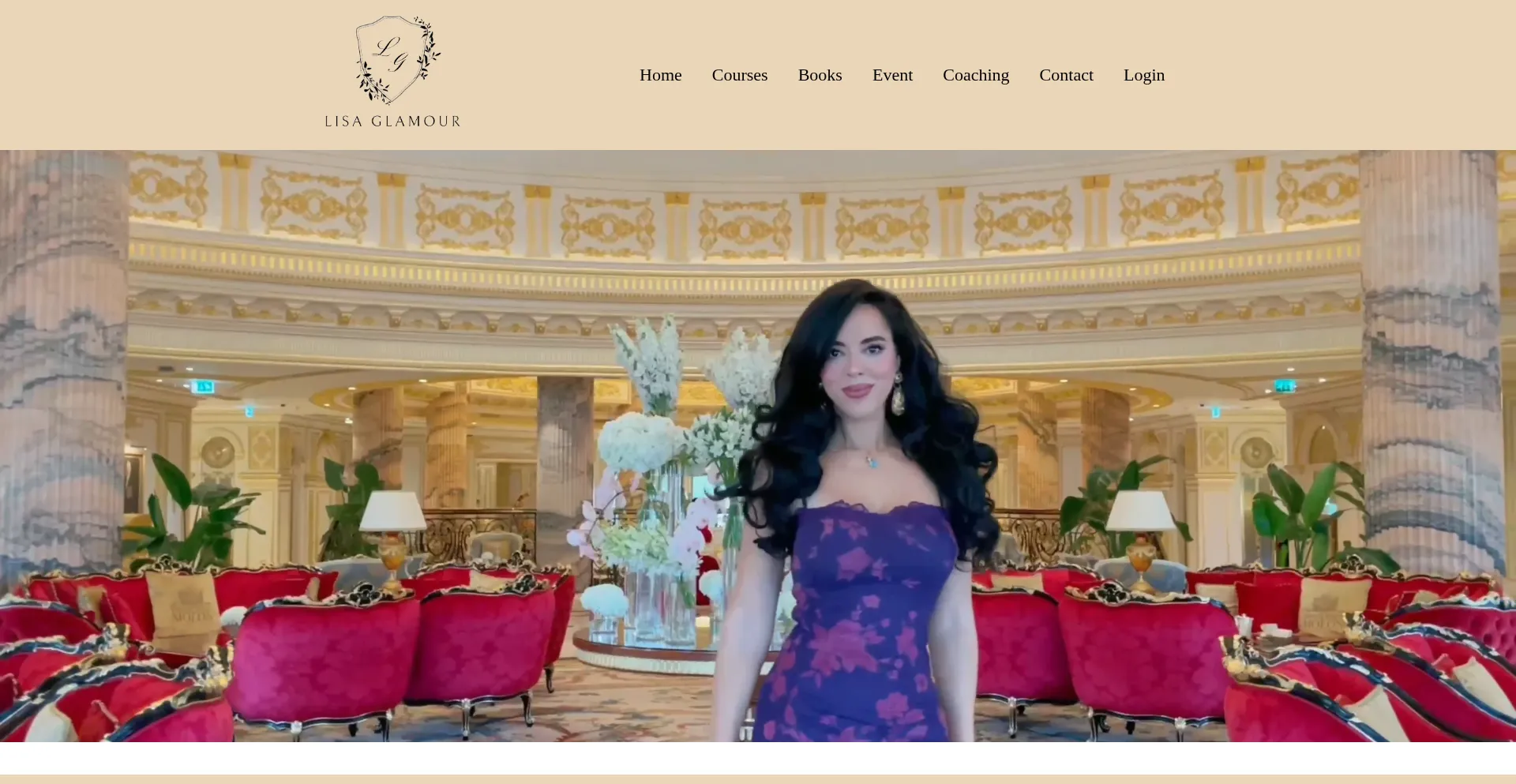 Website screenshot of Lisaglamour.com