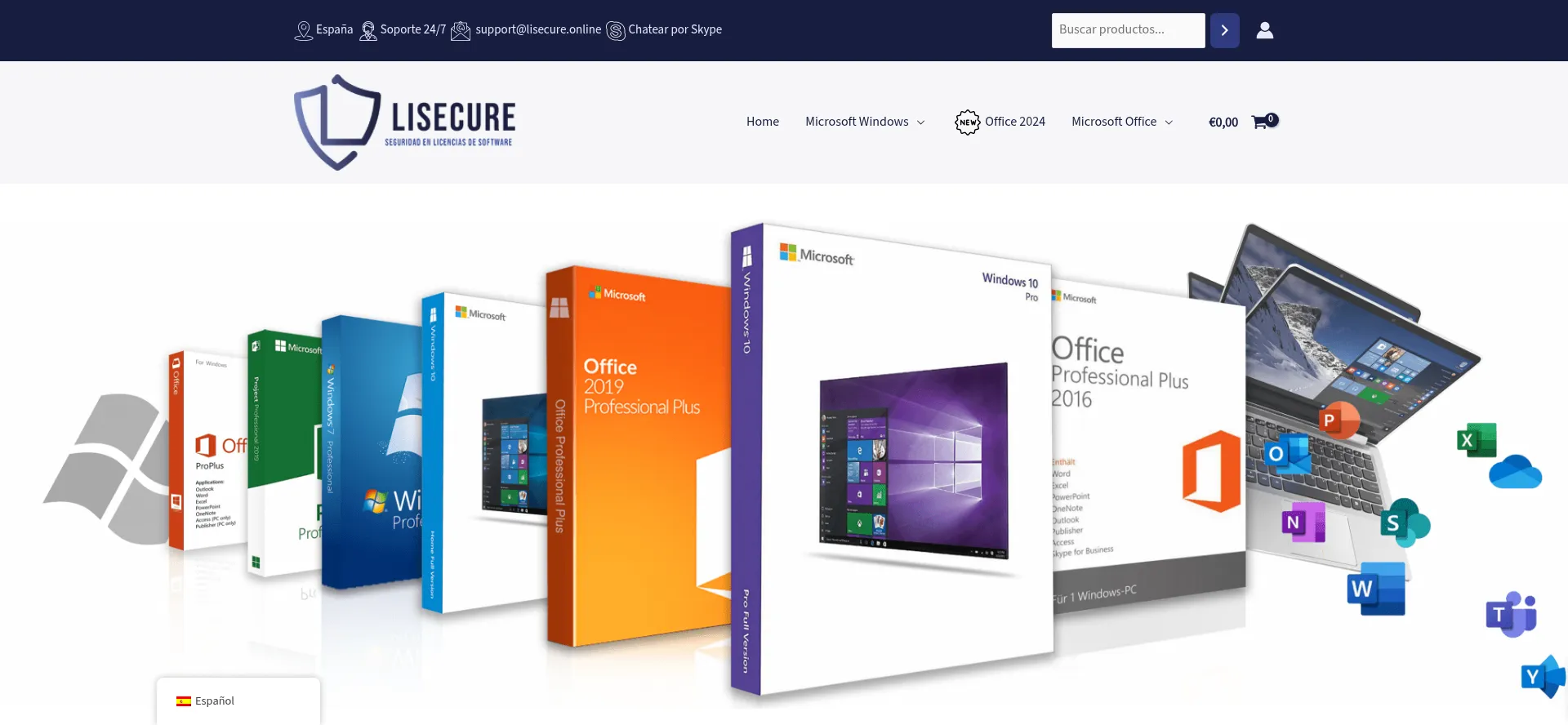 Website screenshot of Lisecure.online