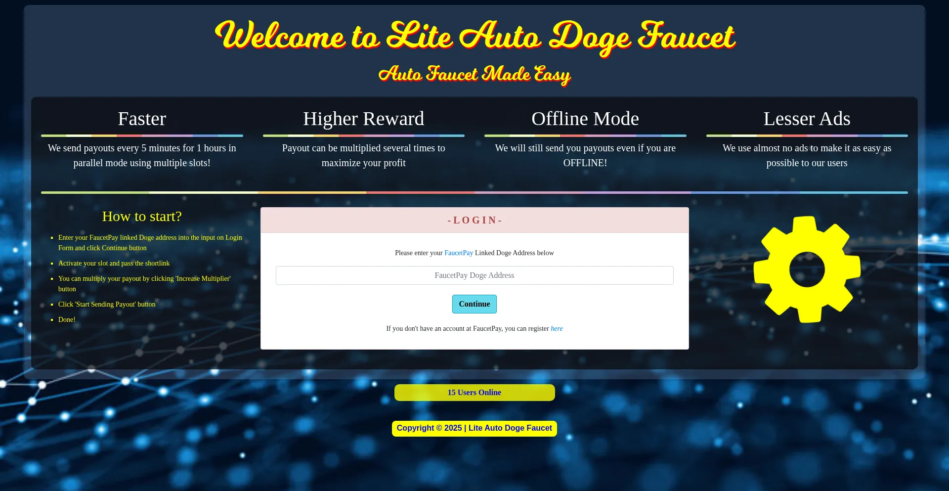 Website screenshot of Lite.posisinya.pw