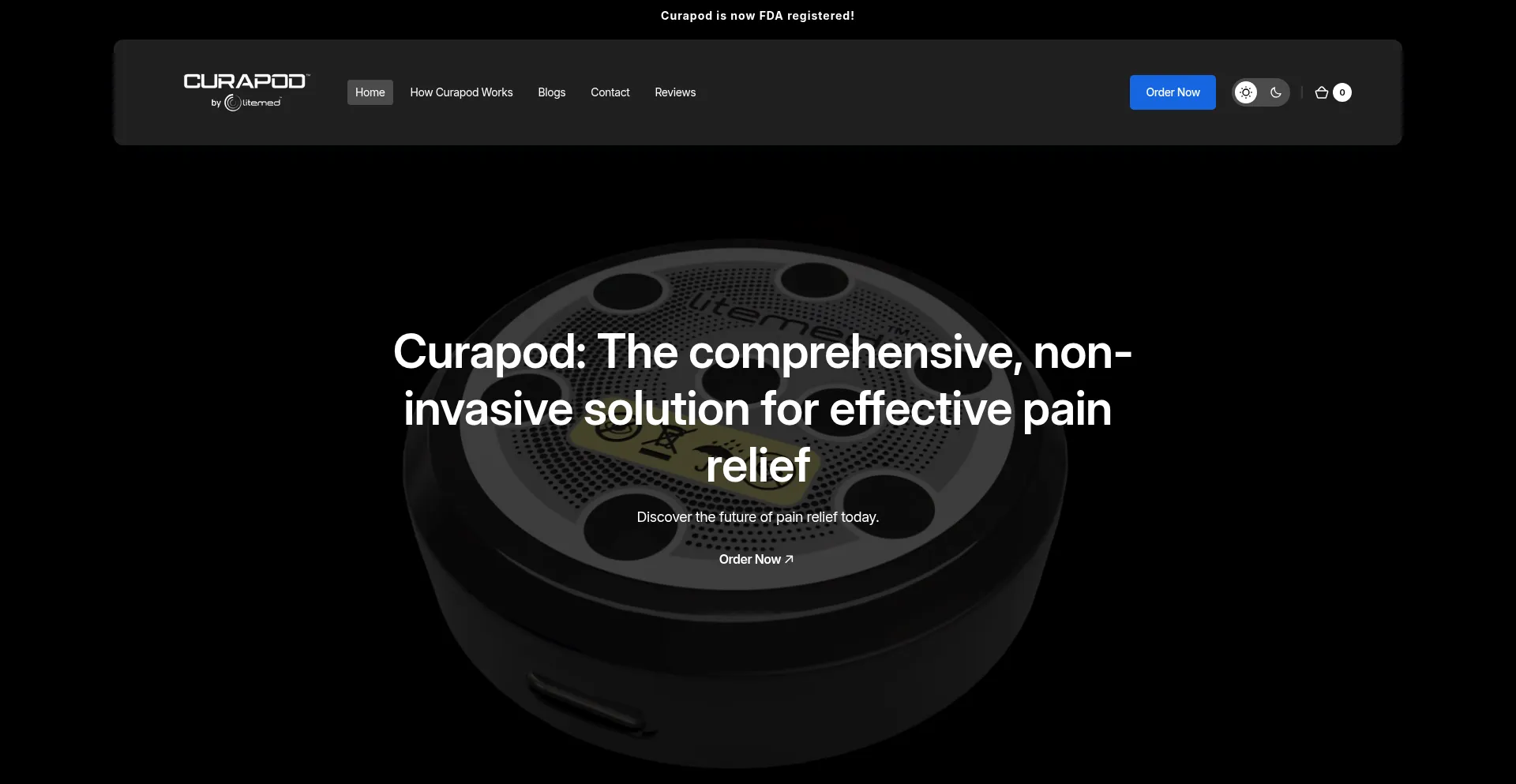 Website screenshot of Litemed.co.in