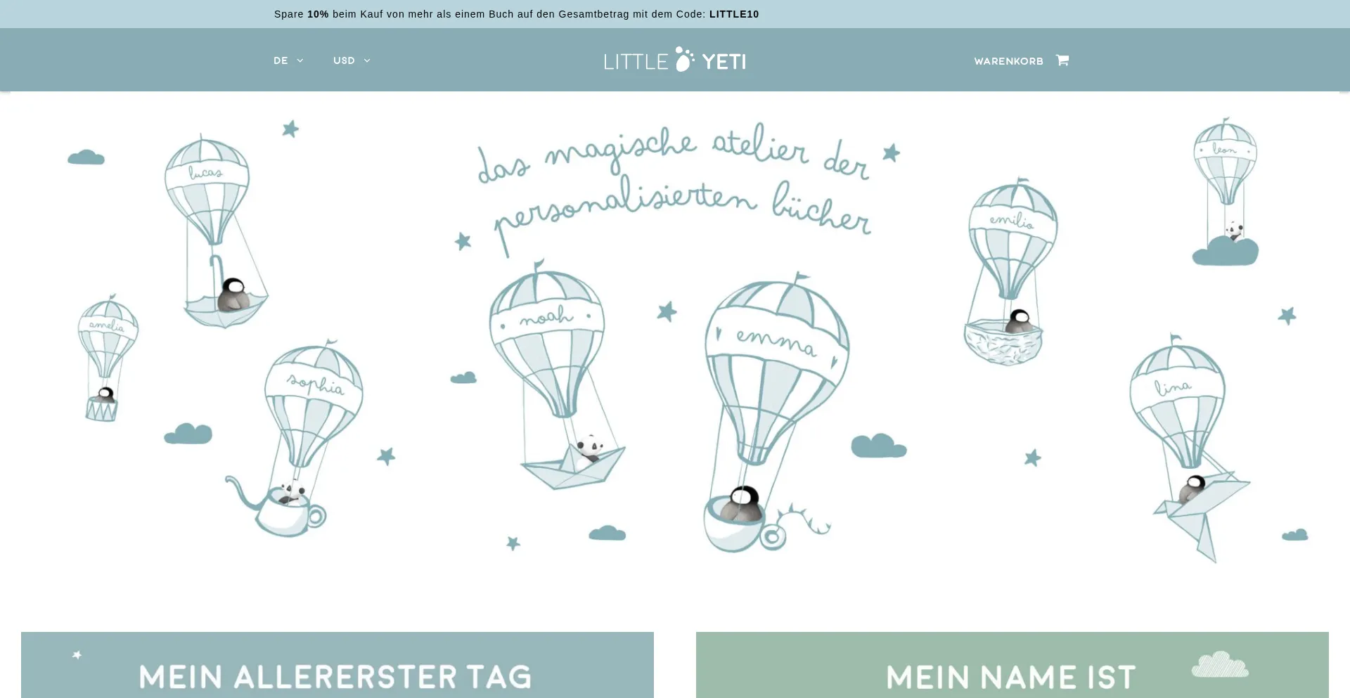 Website screenshot of Little-yeti.com