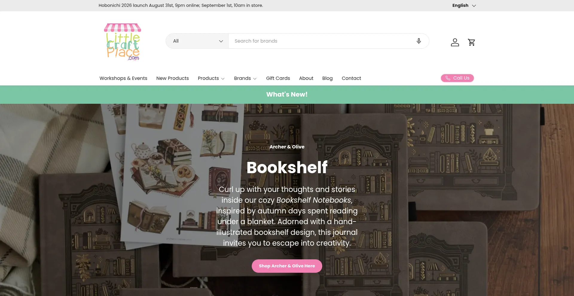 Website screenshot of Littlecraftplace.com