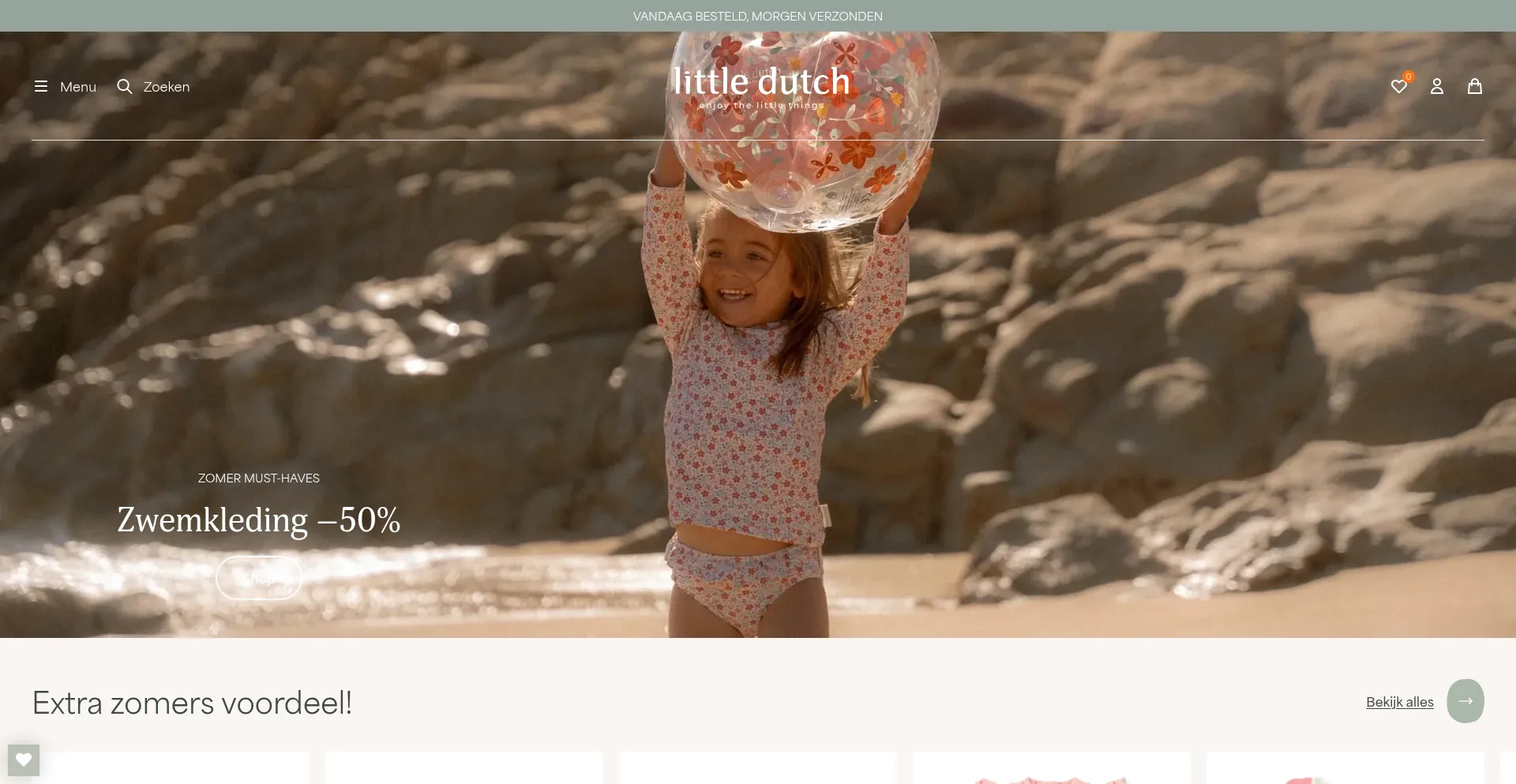 Website screenshot of Littledutch.nl