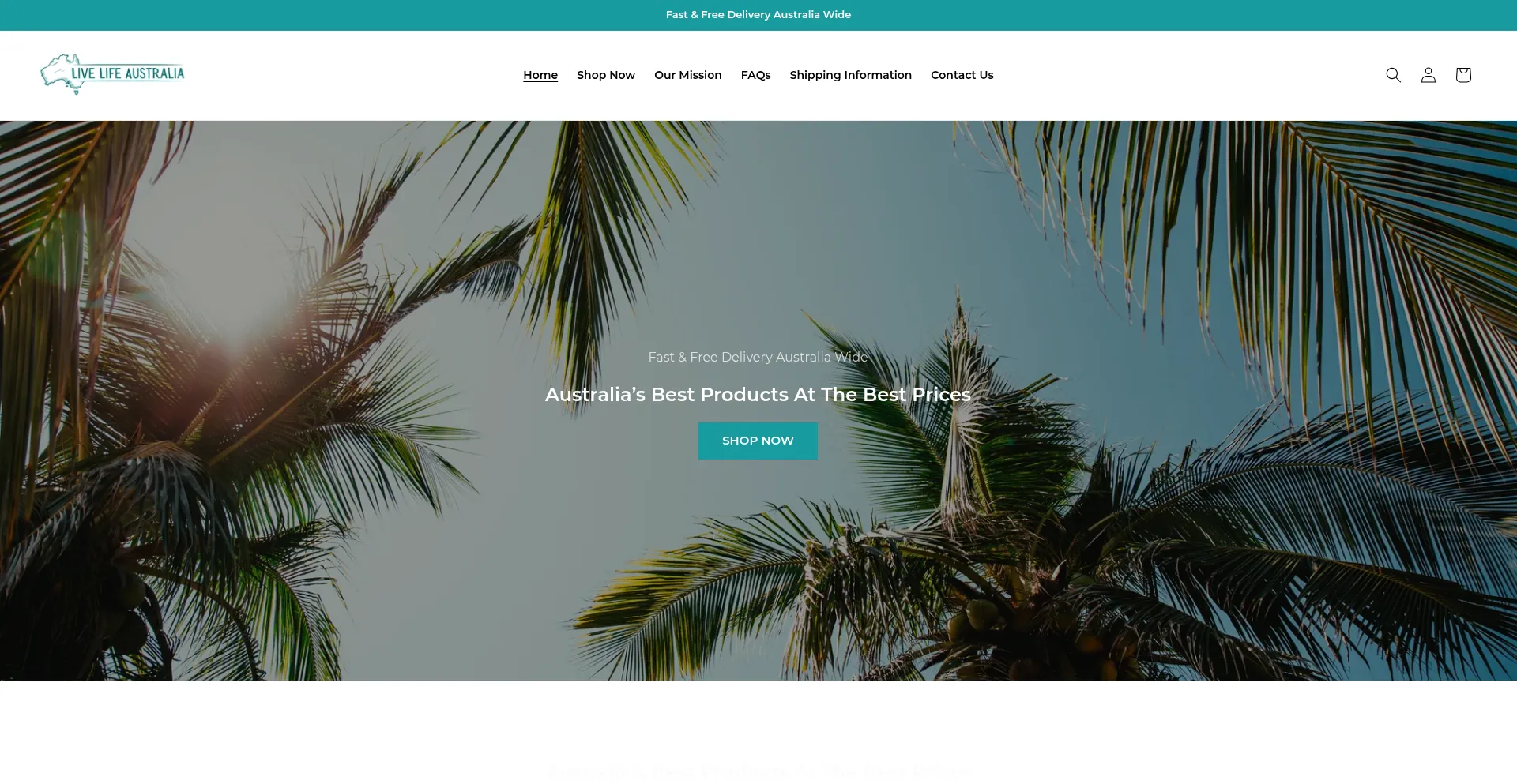 Website screenshot of Livelifeaustralia.com