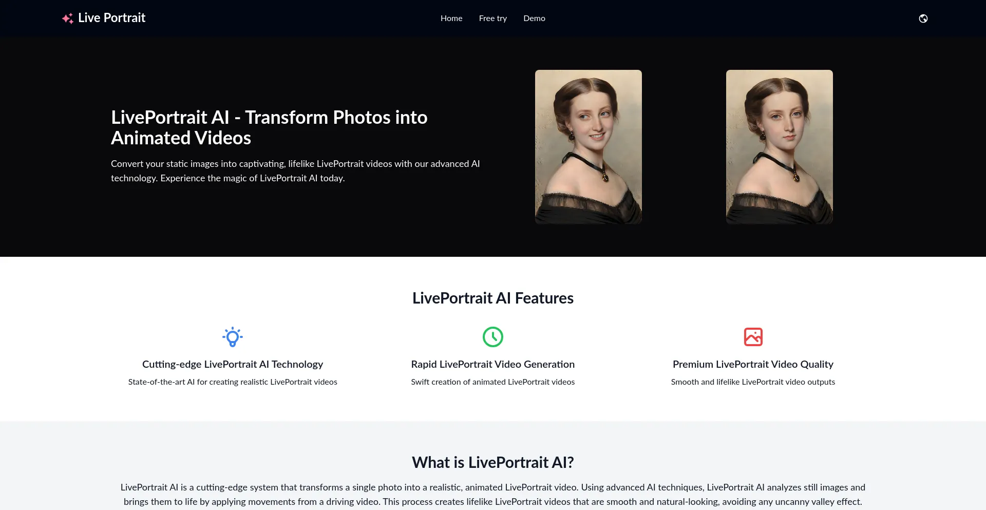 Liveportraitai.ai Screenshot