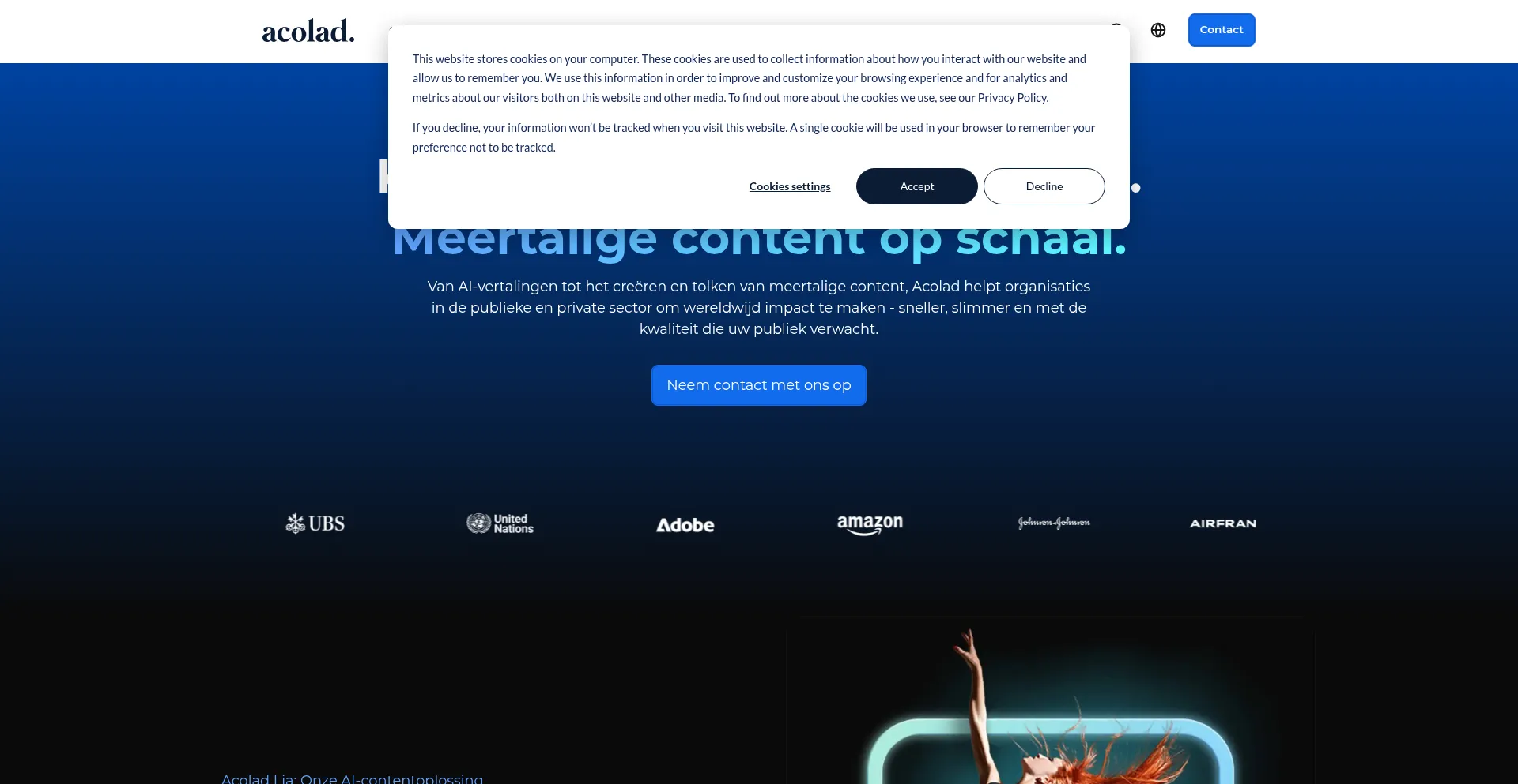 Website screenshot of Livewords.com