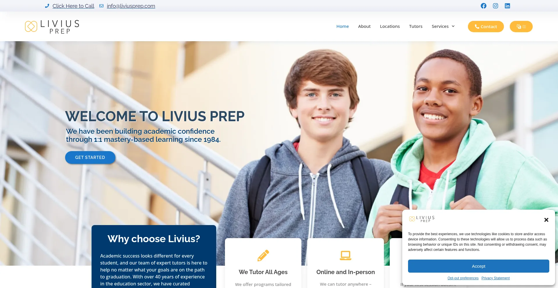 Liviusprep.com Screenshot