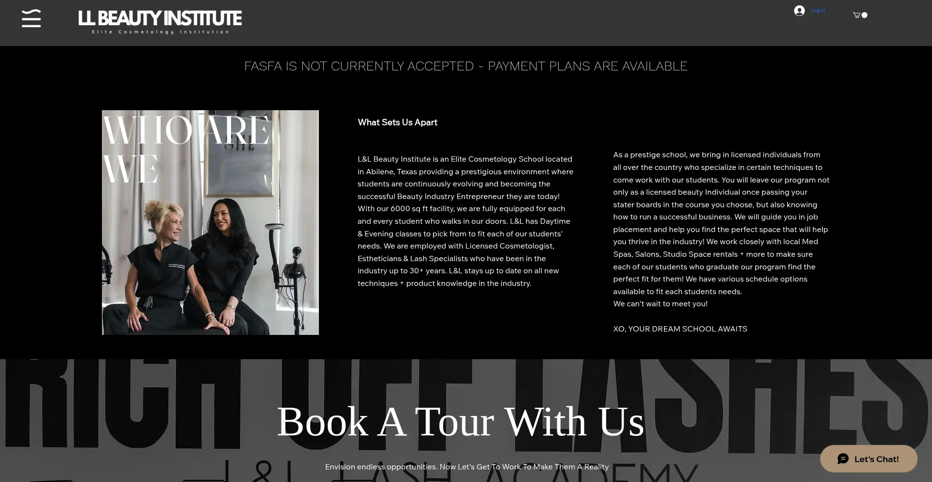 Llbeautyinstitute.com Screenshot