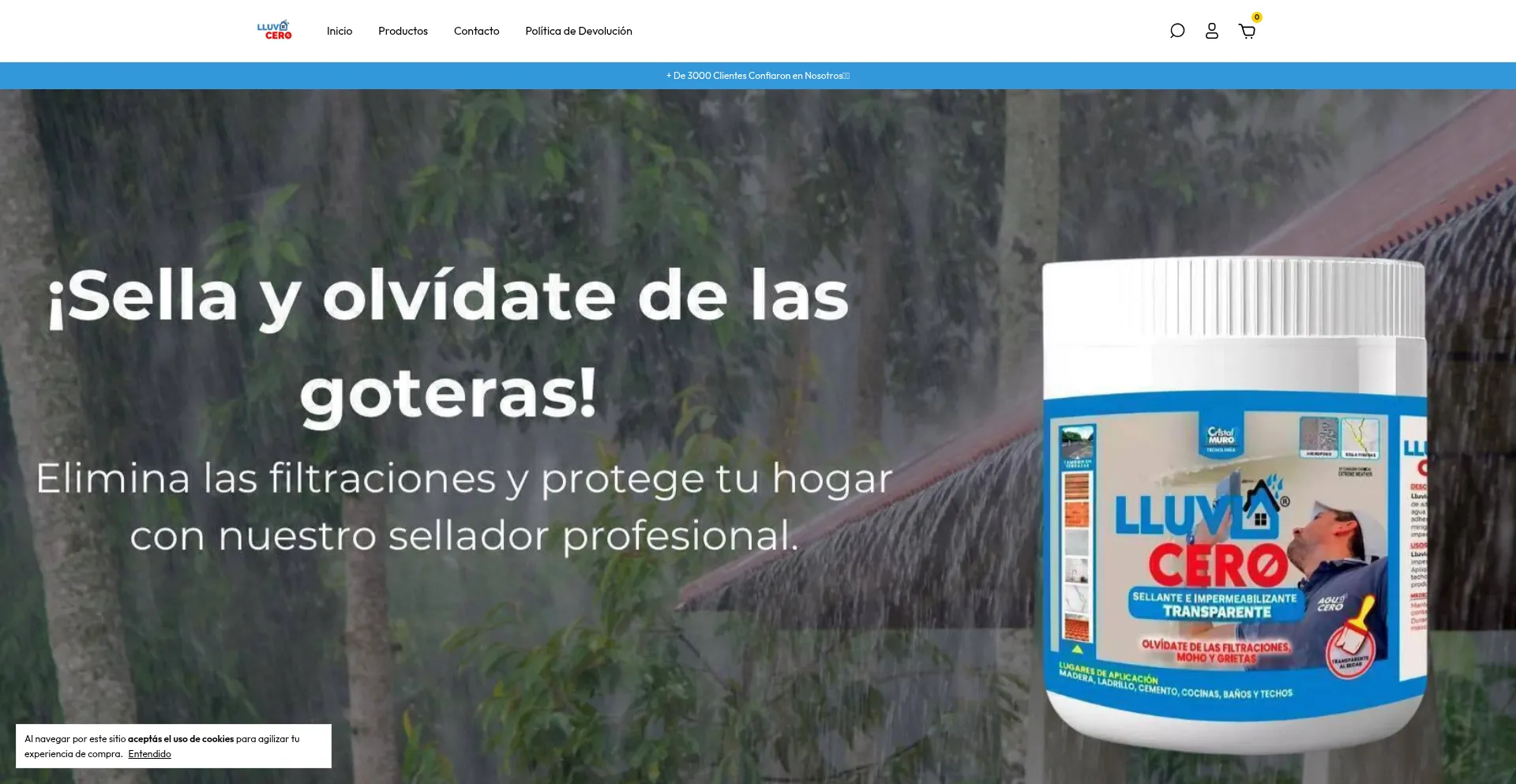 Lluviacero.net Screenshot